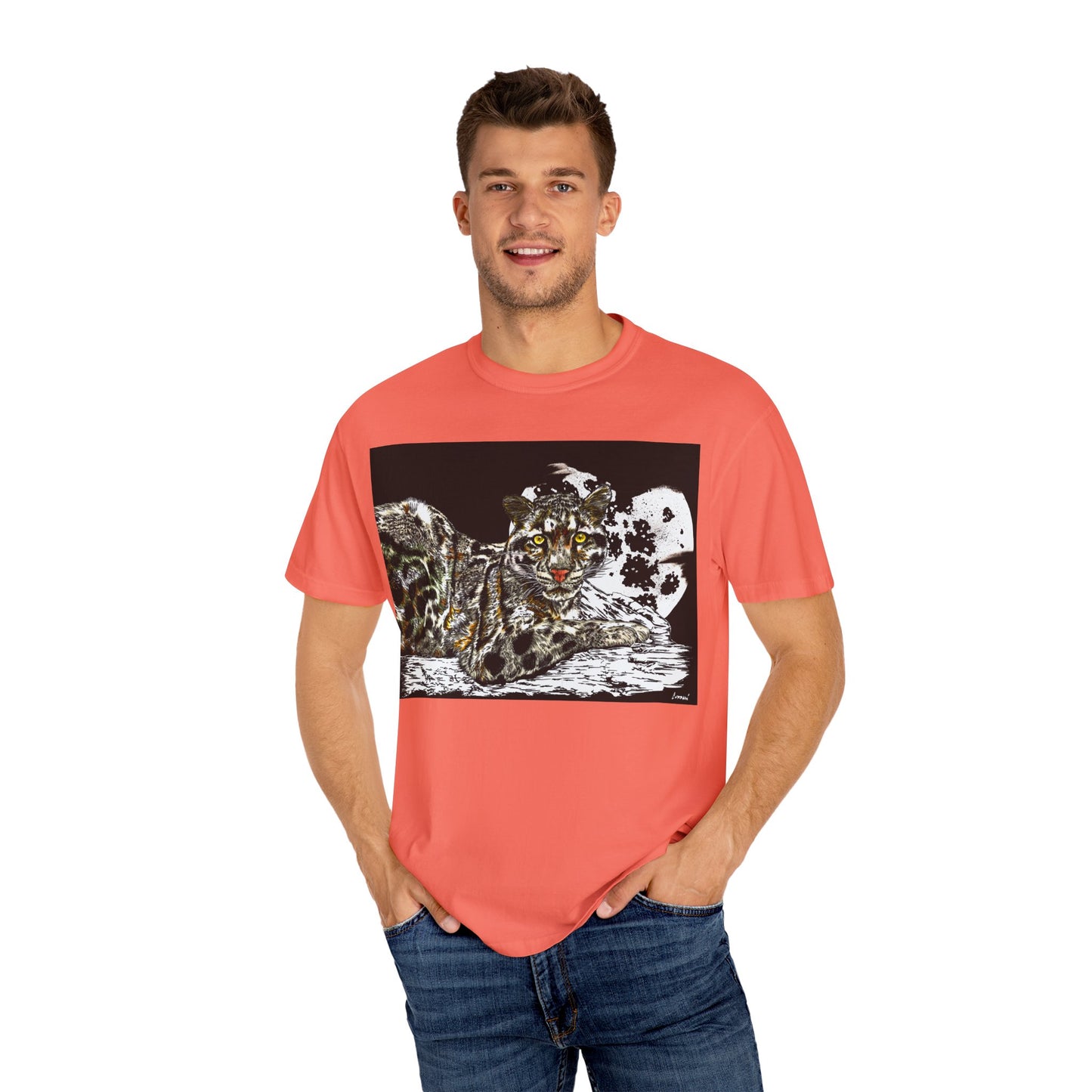 Wild Cat Art T-shirt for Animal Lovers