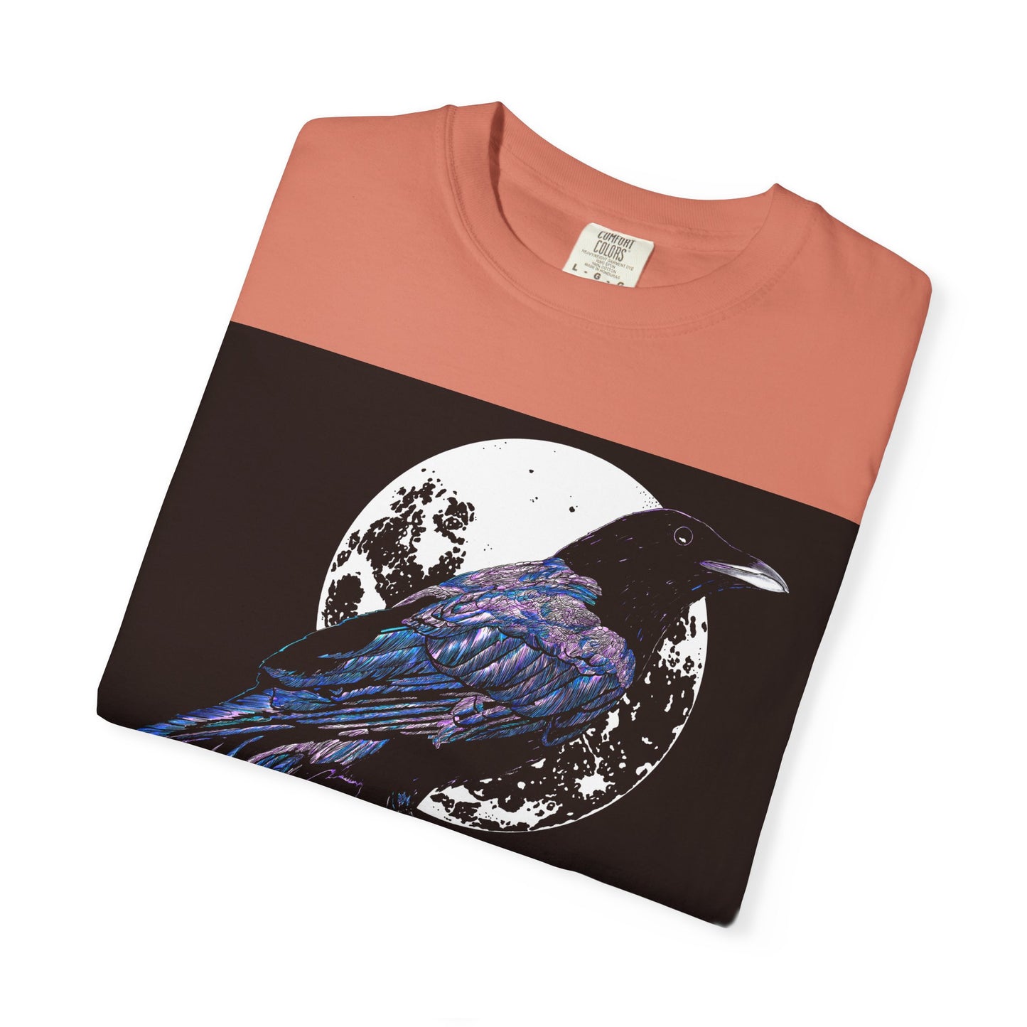 Crow Garment-Dyed T-Shirt for Nature Lovers
