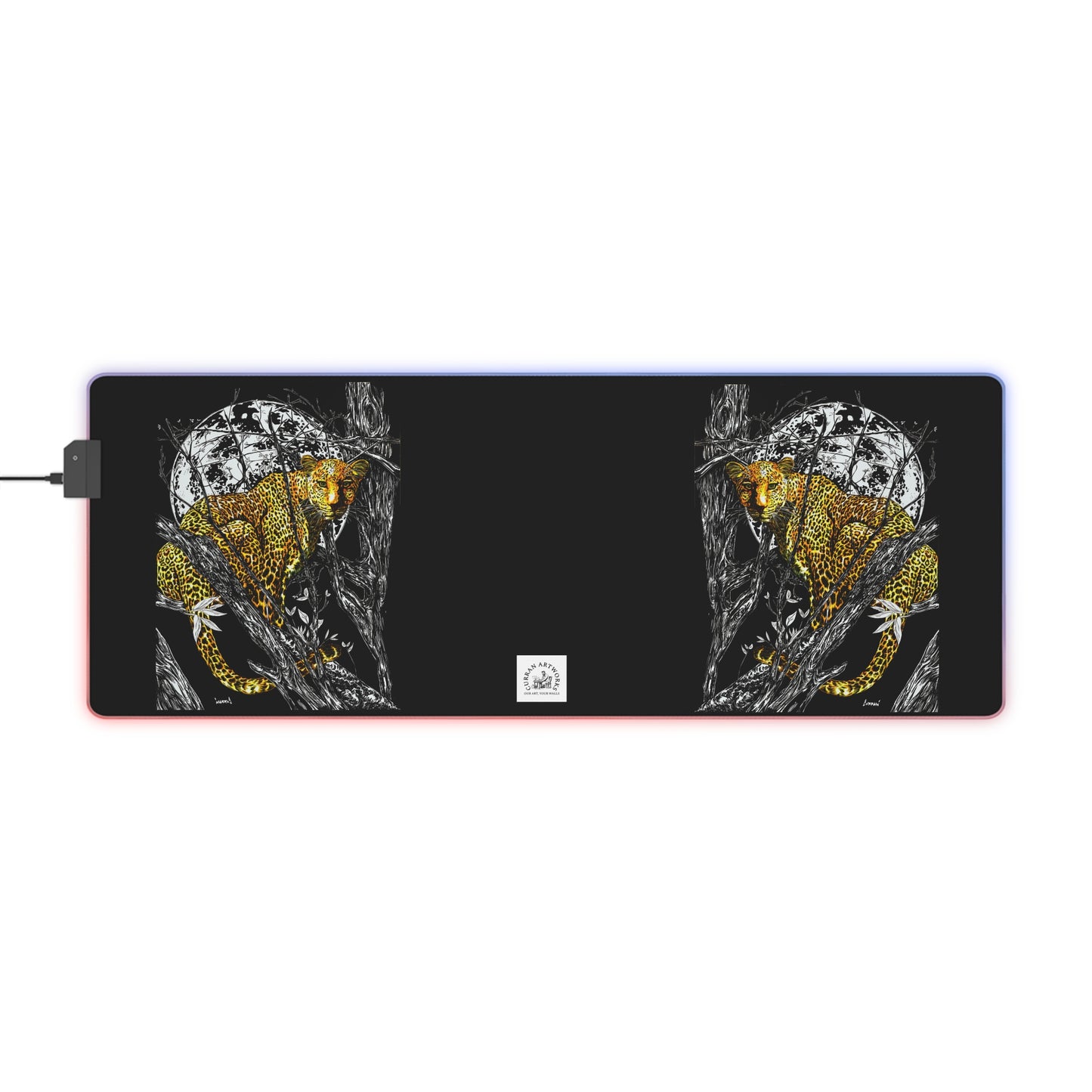 LED Gaming Mouse Pad - Illuminated Animal Design for Gamers