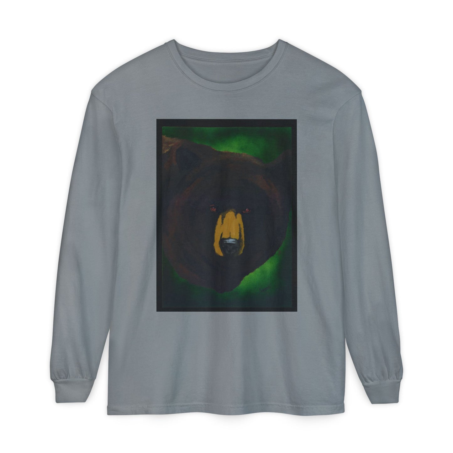 Brown Bear Portrait Long Sleeve Unisex T Shirt