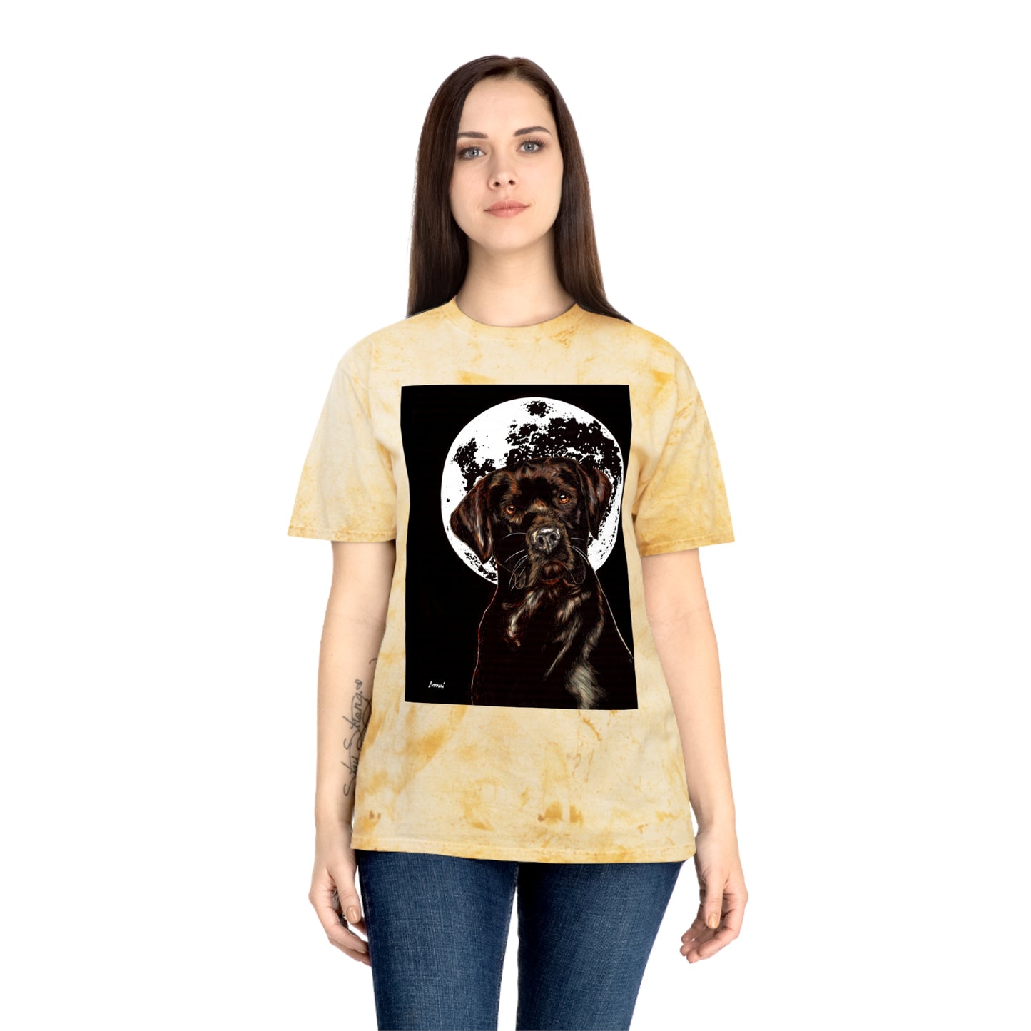 Chocolate Labrador T-Shirt - Artistic Dog Tee for Pet Lovers