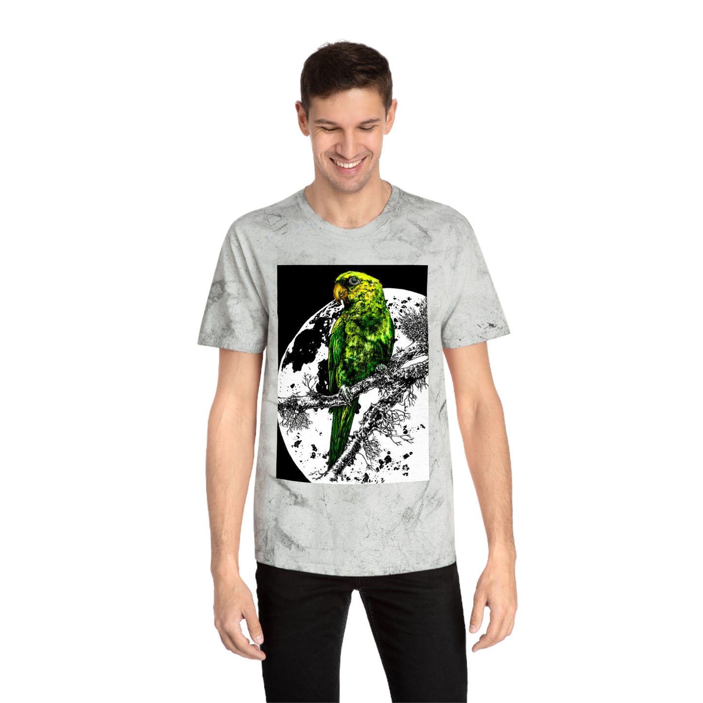 Parrot Color Blast Unisex T-Shirt - Vibrant Bird Art Tee