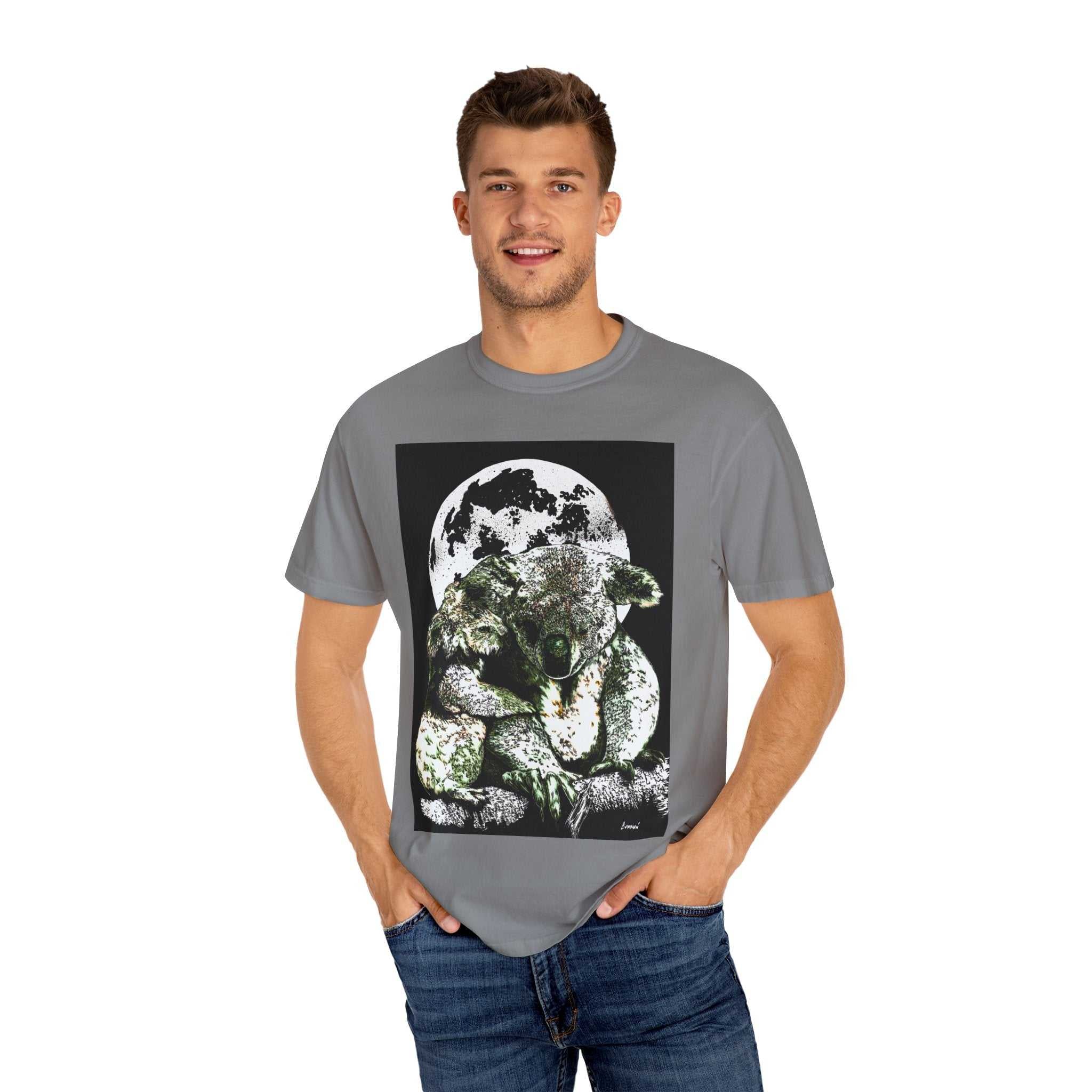 Koala T-Shirt for Nature Lovers - Unisex Garment-Dyed