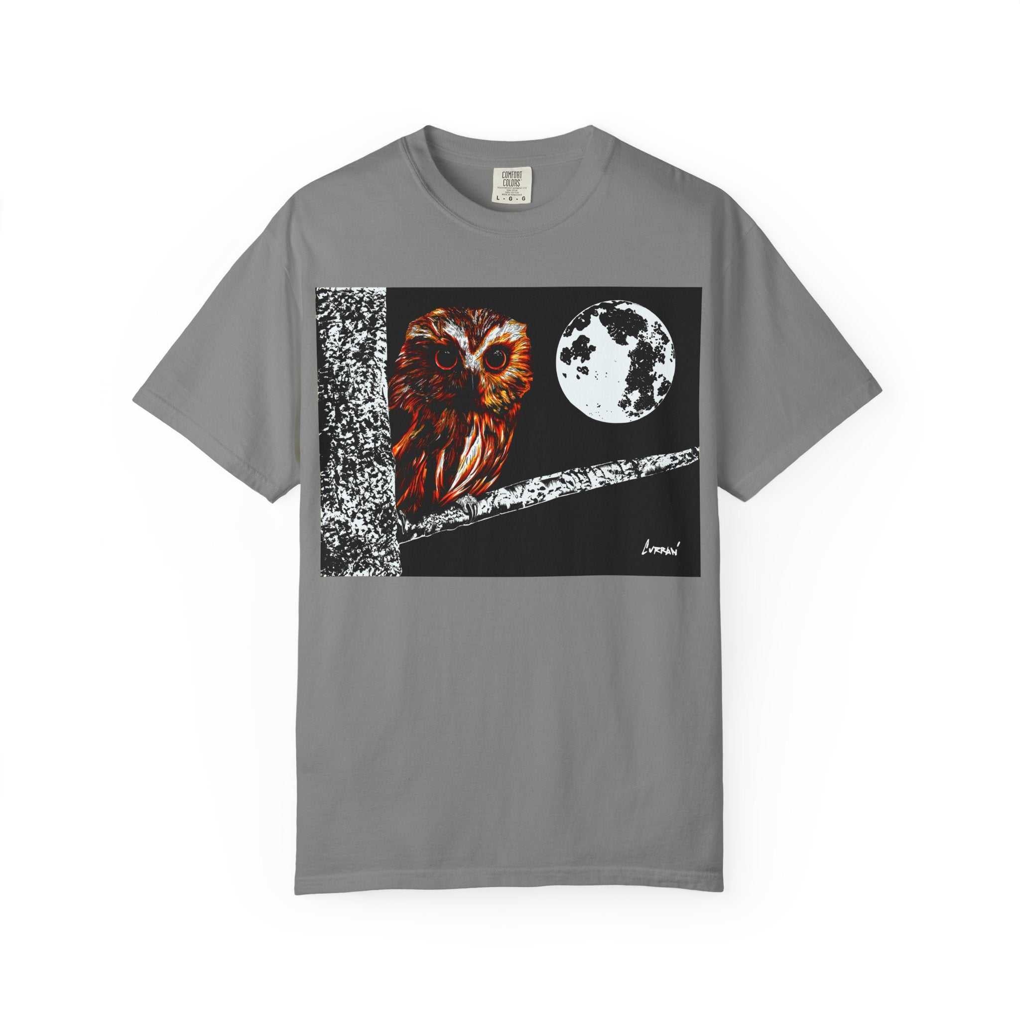 Moonlit Owl Unisex T-Shirt - Nature-Inspired Graphic Tee