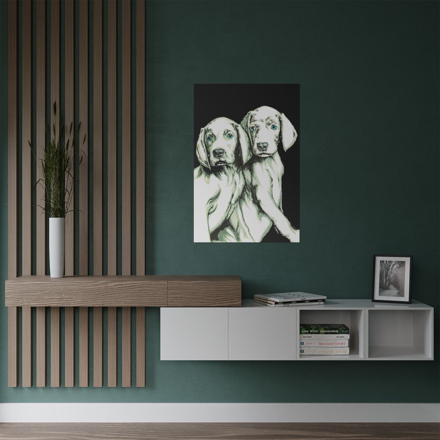 Custom Dog Art Satin Poster - Perfect for Pet Lovers