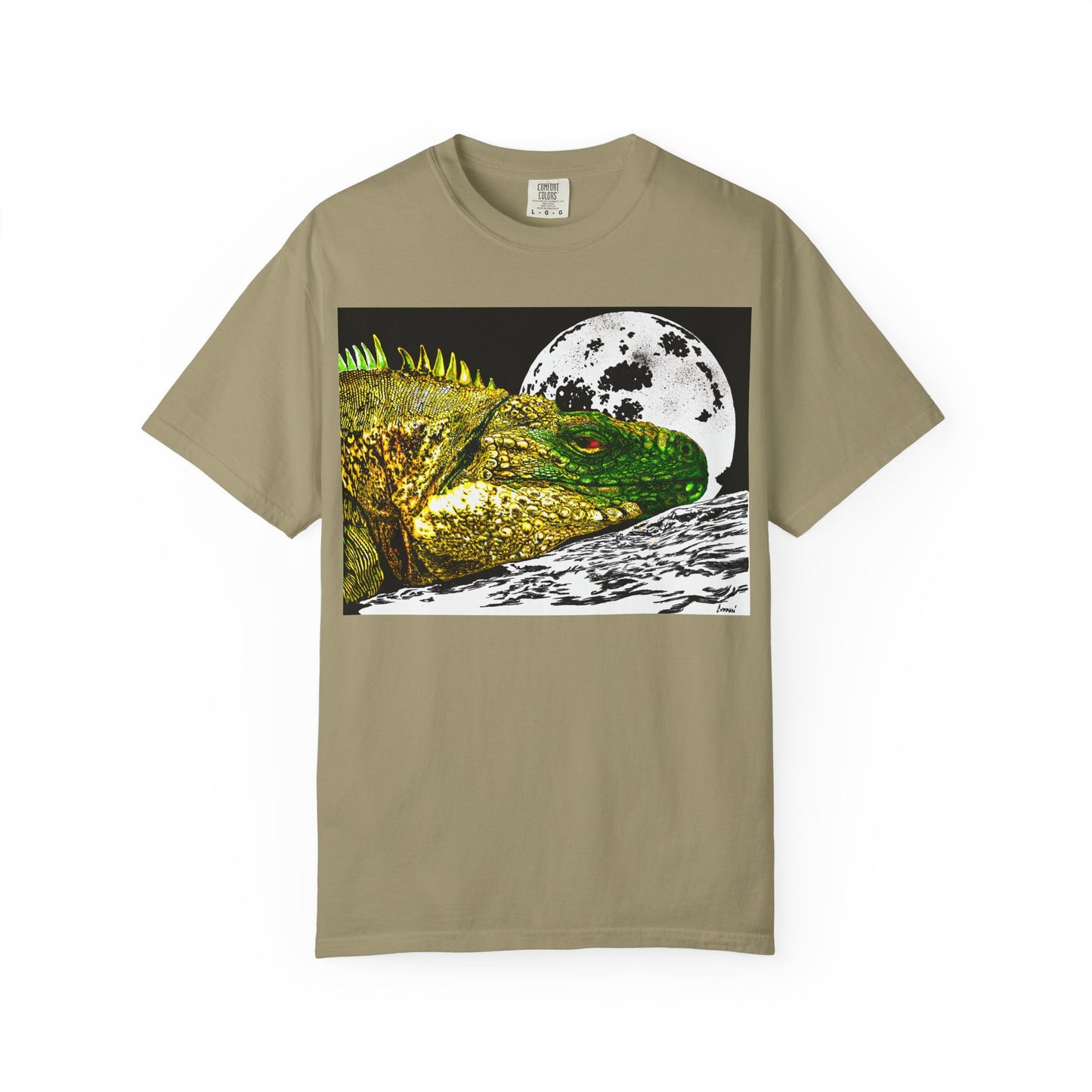Graphic Iguana Moon Unisex T-Shirt - Nature Inspired Tee