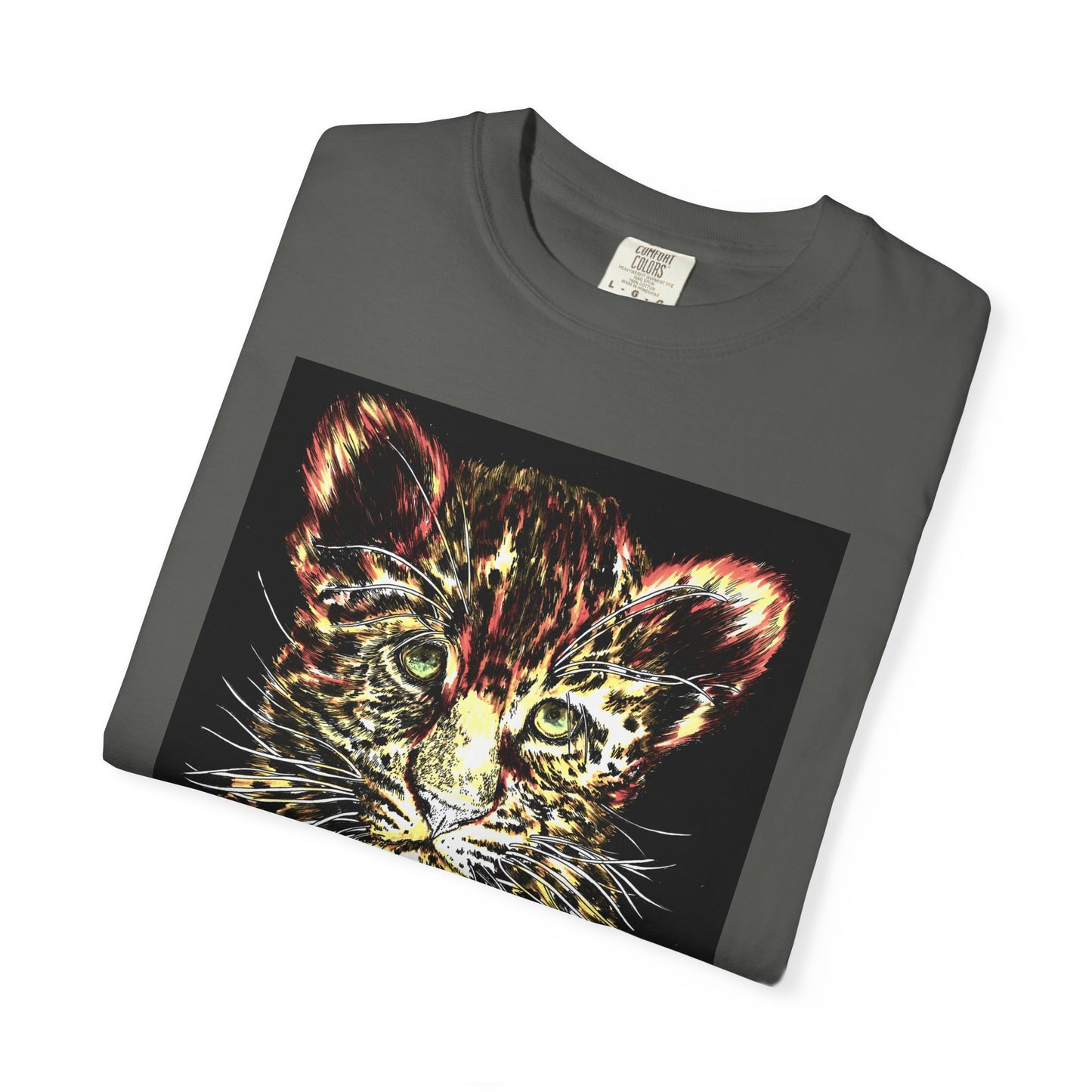 Wildlife Lovers Unisex Garment-Dyed T-shirt featuring Playful Leopard Cub