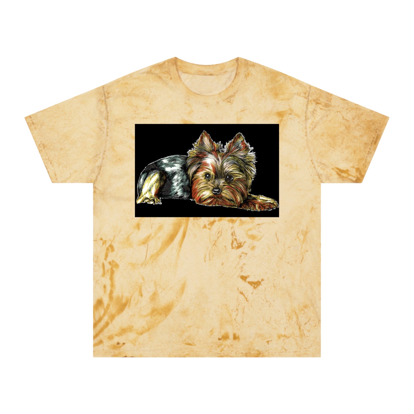 Yorkie Terrier Color Blast T-Shirt - Stylish Pet Apparel for Animal Enthusiasts