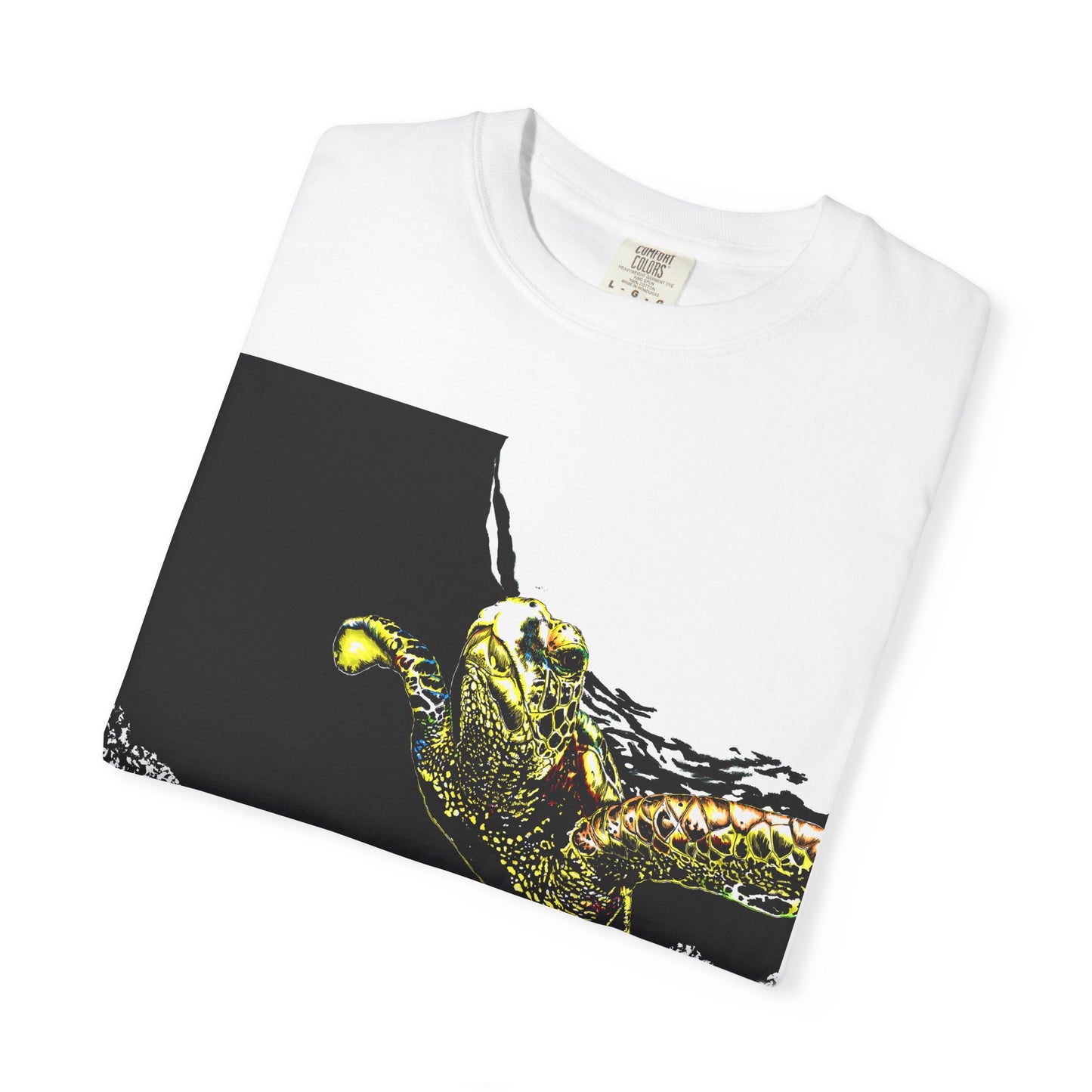 Sea Turtle Garment-Dyed Graphic Tee - Unisex Ocean Style T-Shirt