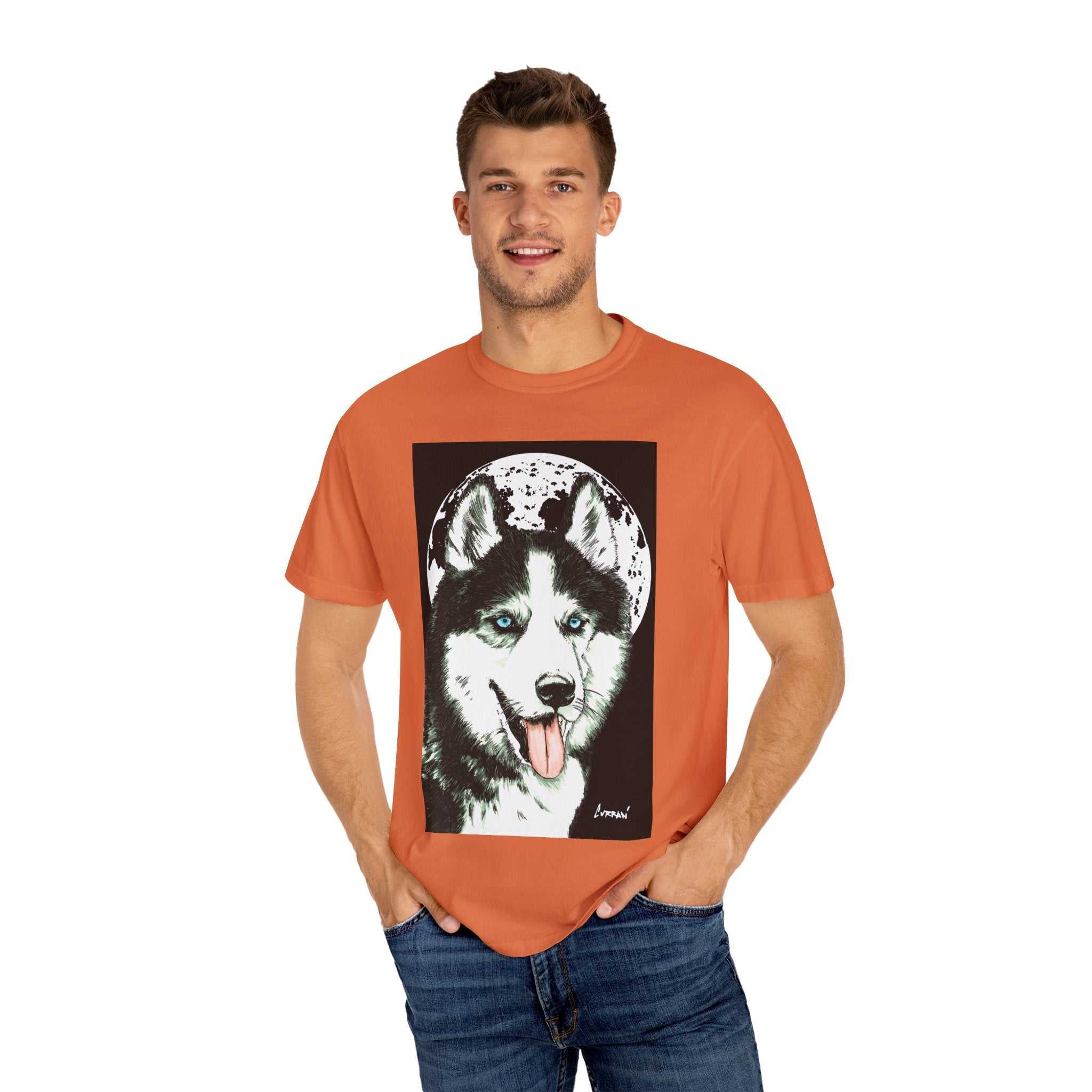 Discover the perfect blend of style and comfort with our Siberian Husky Unisex Garment-Dyed T-Shirt. Shop now for a look that stands out!