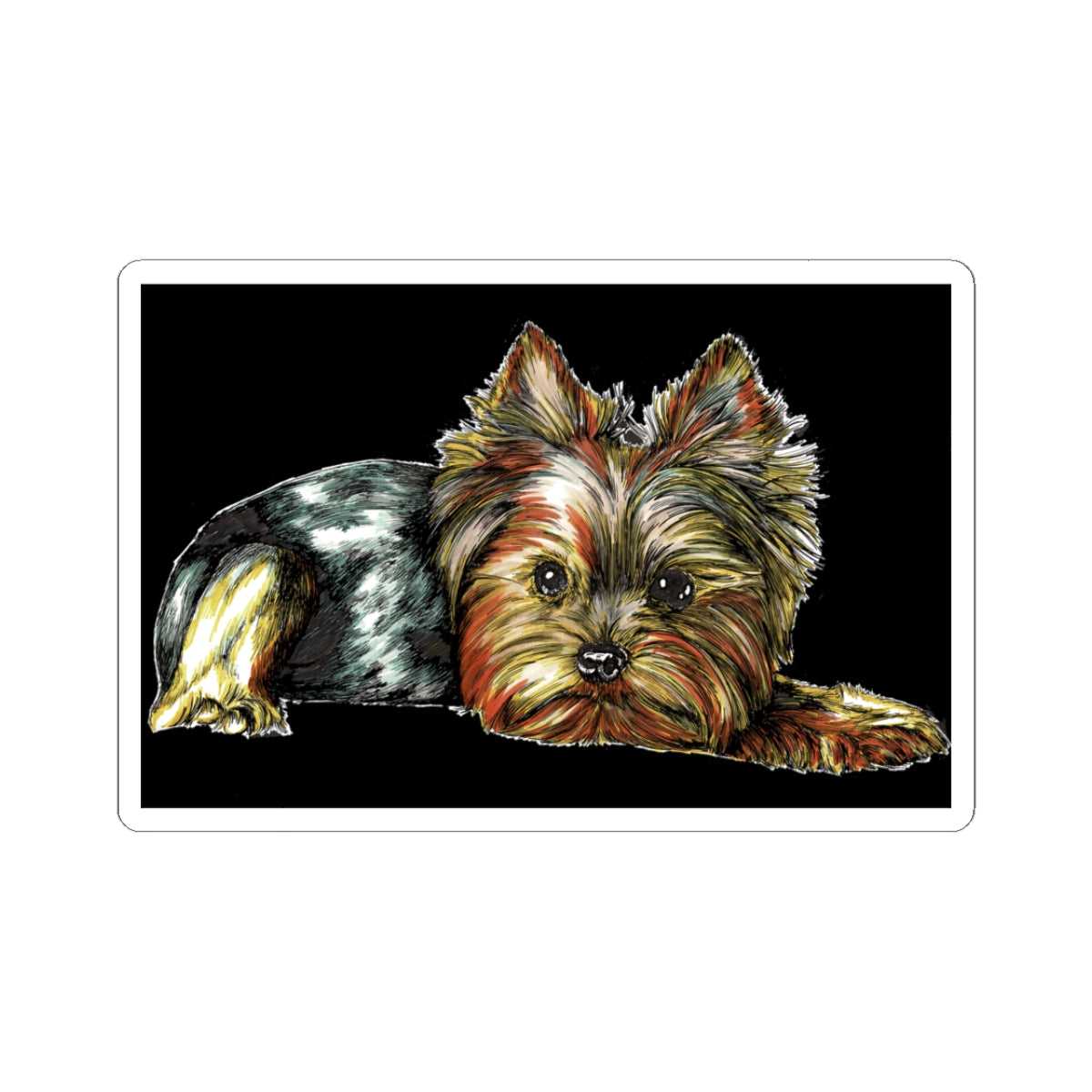Yorkshire Terrier Kiss-Cut Sticker