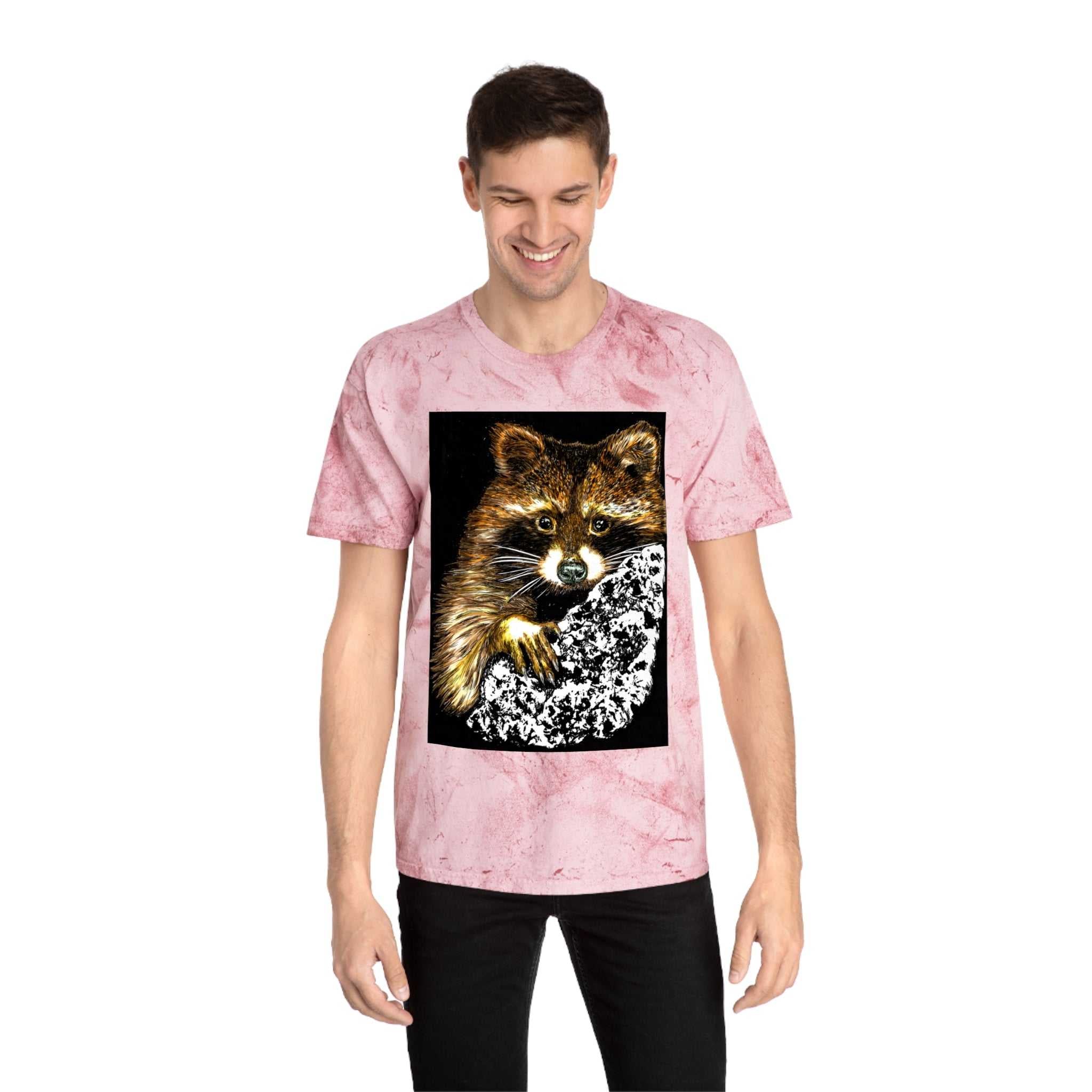 Raccoon Tree Unisex T Shirt Hand Drawn Art
