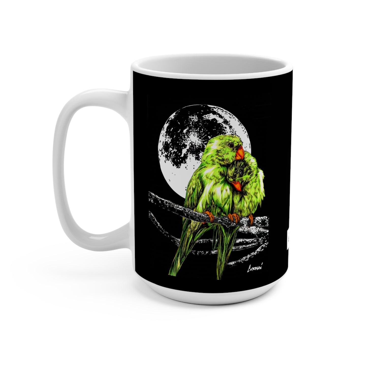 Romantic Parrot Mug - 15oz - Perfect Gift for Bird Lovers