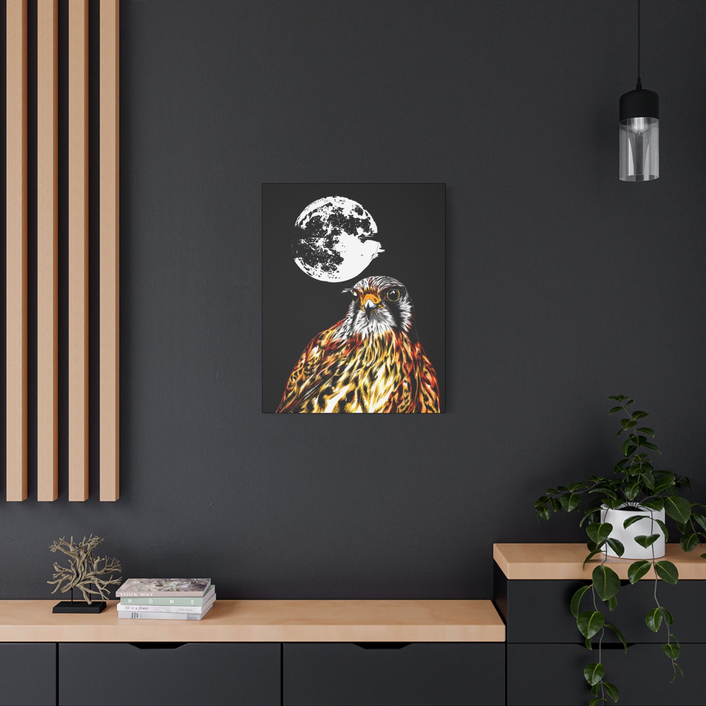 Falcon Wall Art, Falcon Print, Wildlife Art, Bird of Prey