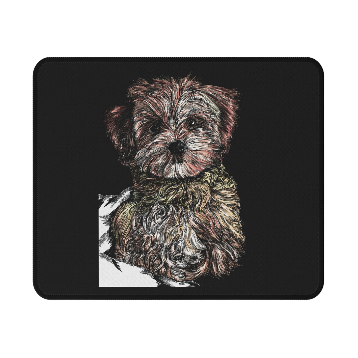 Puppy Illustration Non-Slip Gaming Mouse Pad