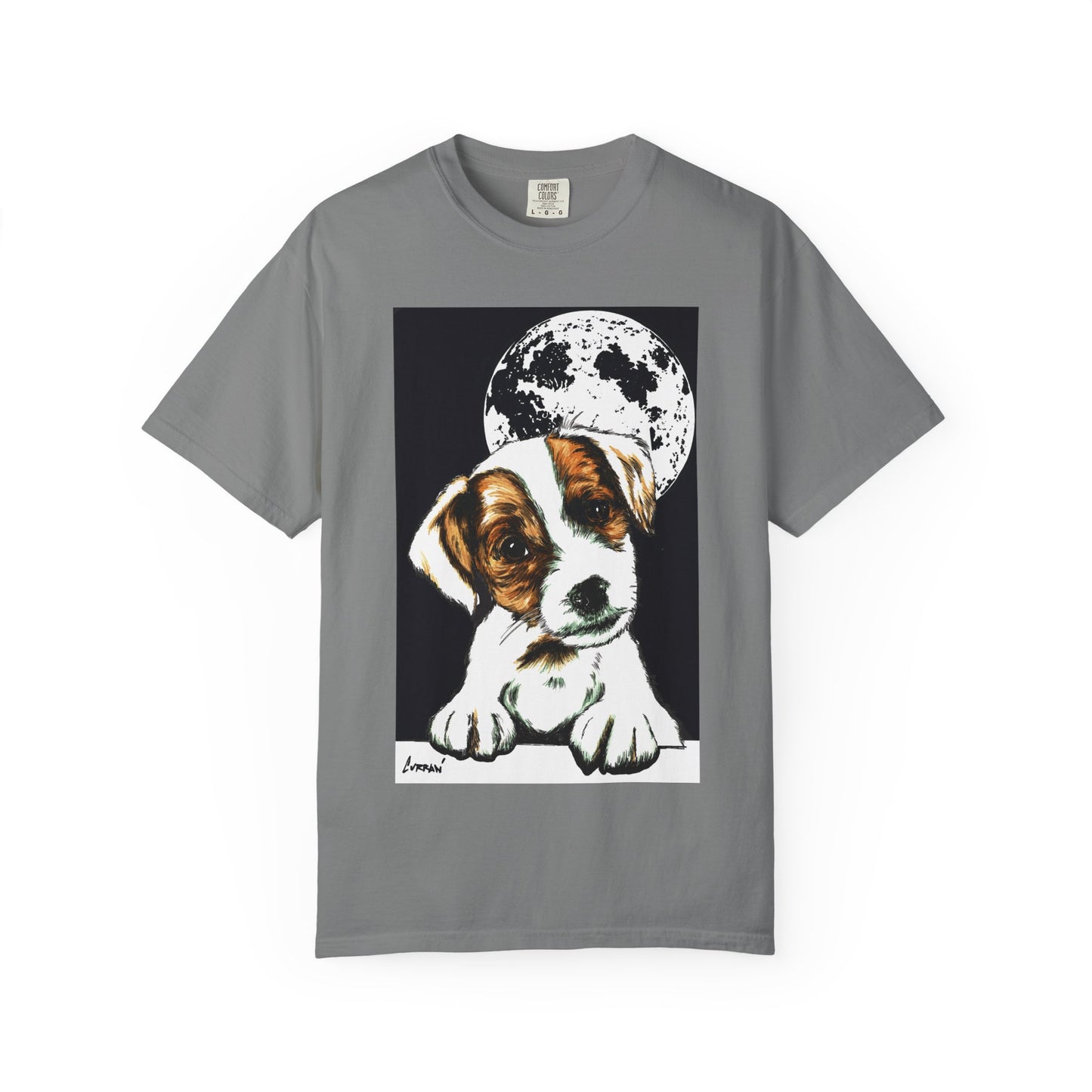 Moonlit Beagle Puppy Unisex Garment-Dyed T-shirt – Perfect for Animal Lovers