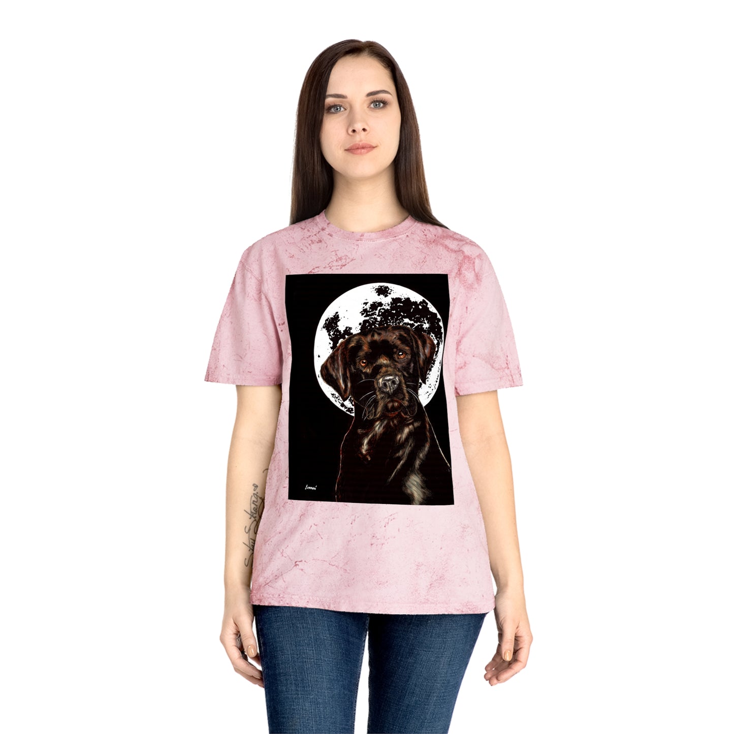 Chocolate Labrador T-Shirt - Artistic Dog Tee for Pet Lovers