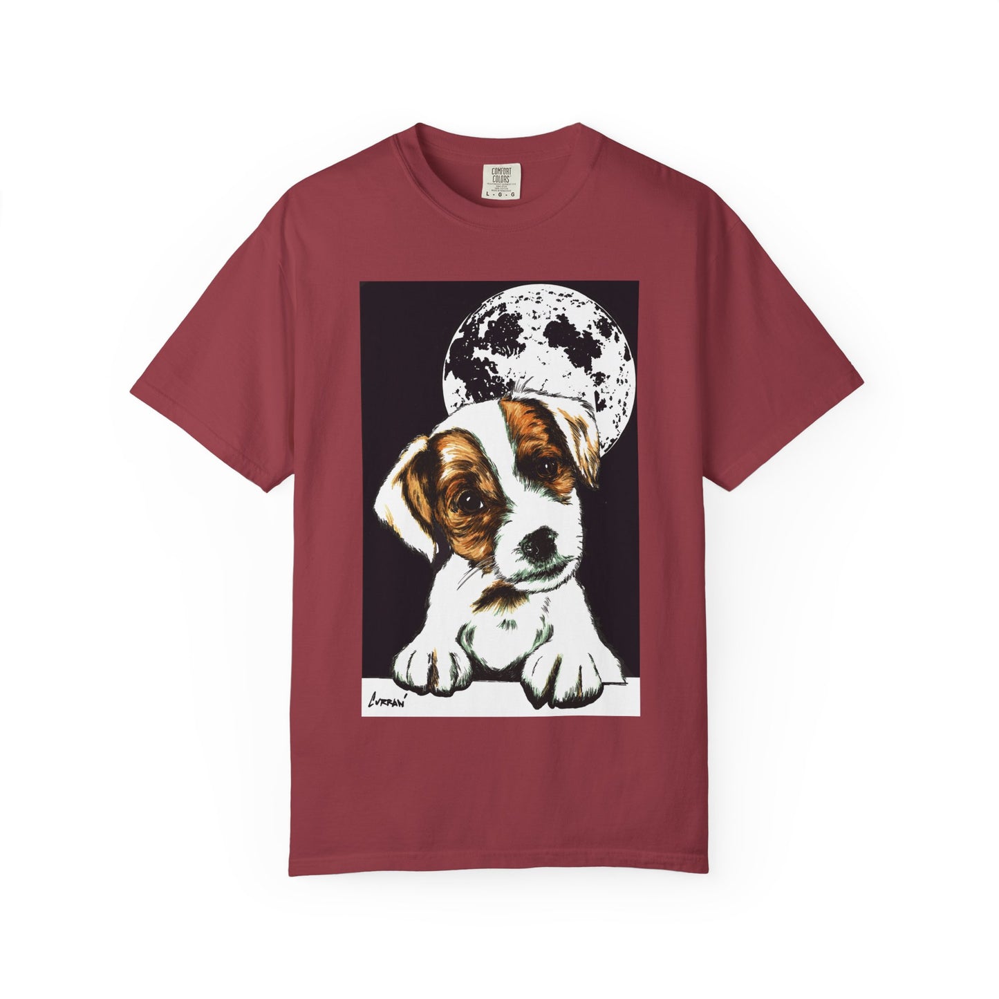 Moonlit Beagle Puppy Unisex Garment-Dyed T-shirt – Perfect for Animal Lovers