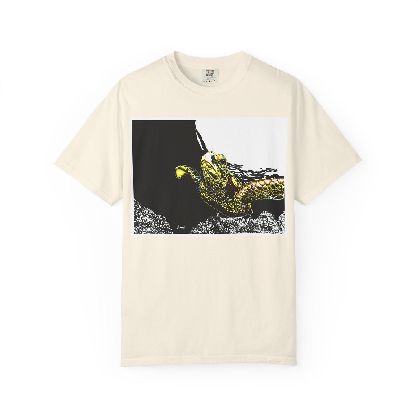 Sea Turtle Garment-Dyed Graphic Tee - Unisex Ocean Style T-Shirt