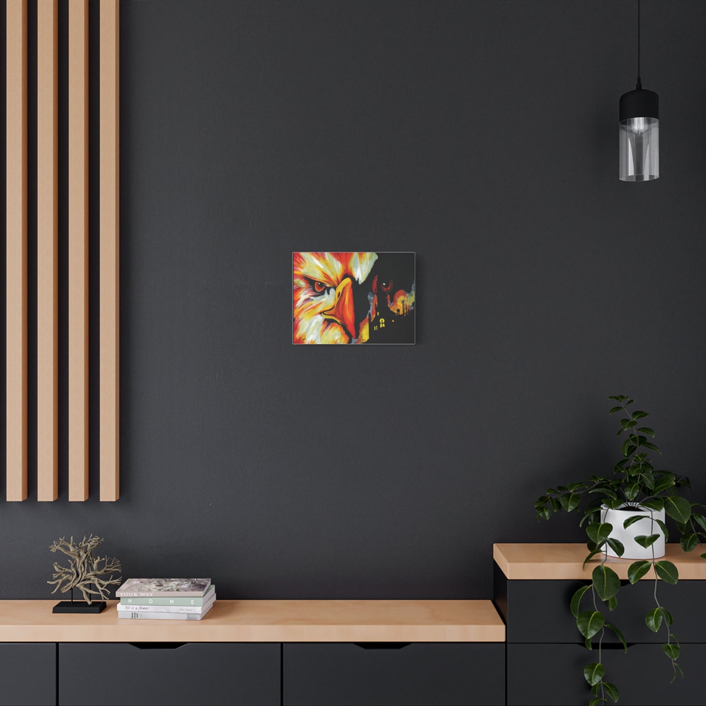 Phoenix Canvas Print, Print of my Original hand painted art printed on stretched canvas of a Phoenix