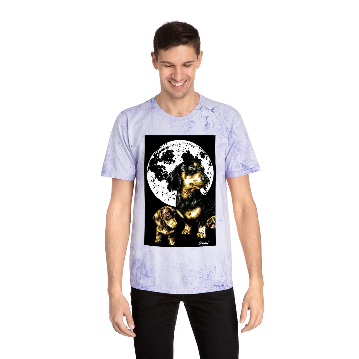 Puppy Color Blast Graphic T-Shirt - Unisex Pet Lover Tee