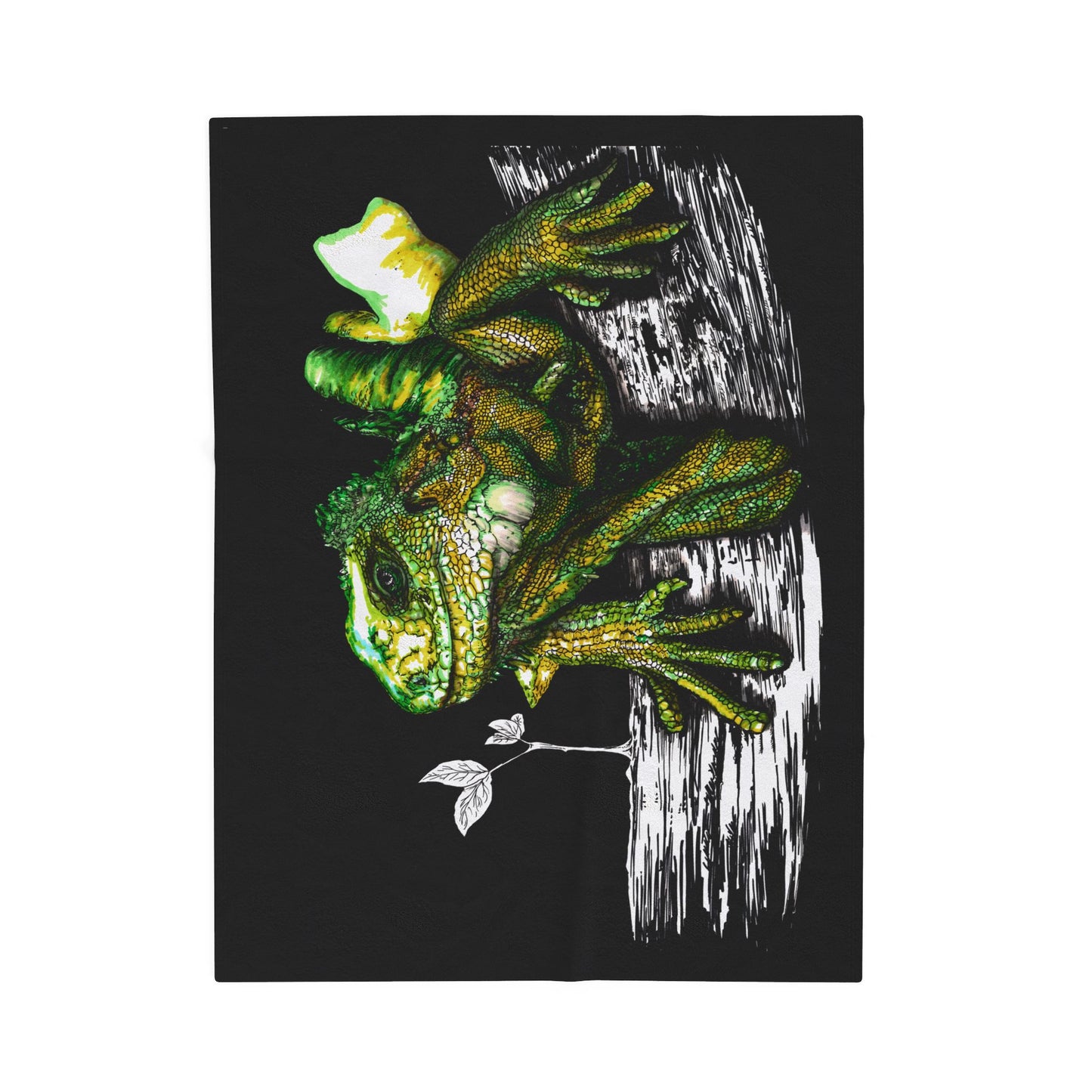 Lizard Design Cozy Velveteen Plush Blanket for Nature Lovers