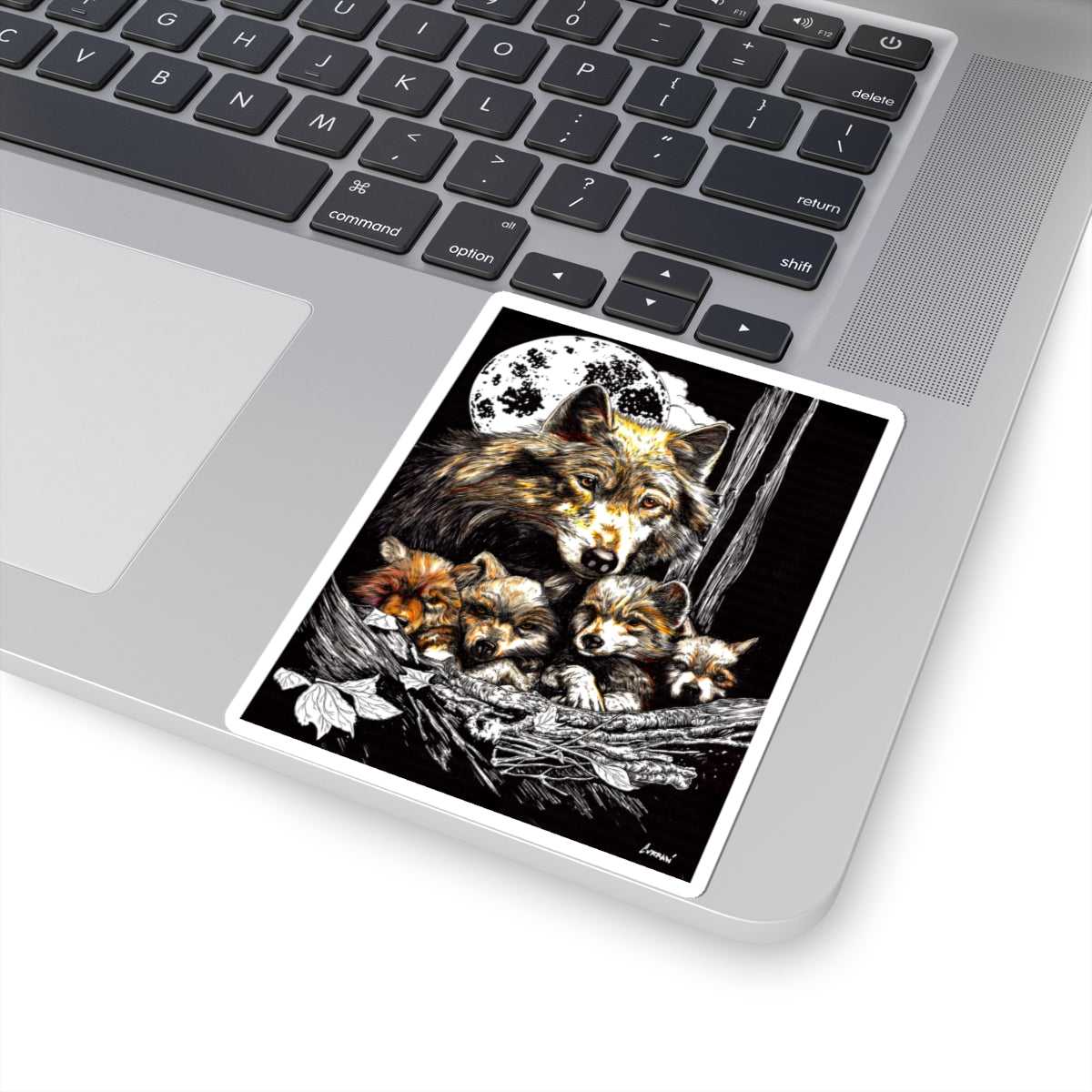 Wolf Family Kiss-Cut Stickers - Nature Lover's Collection