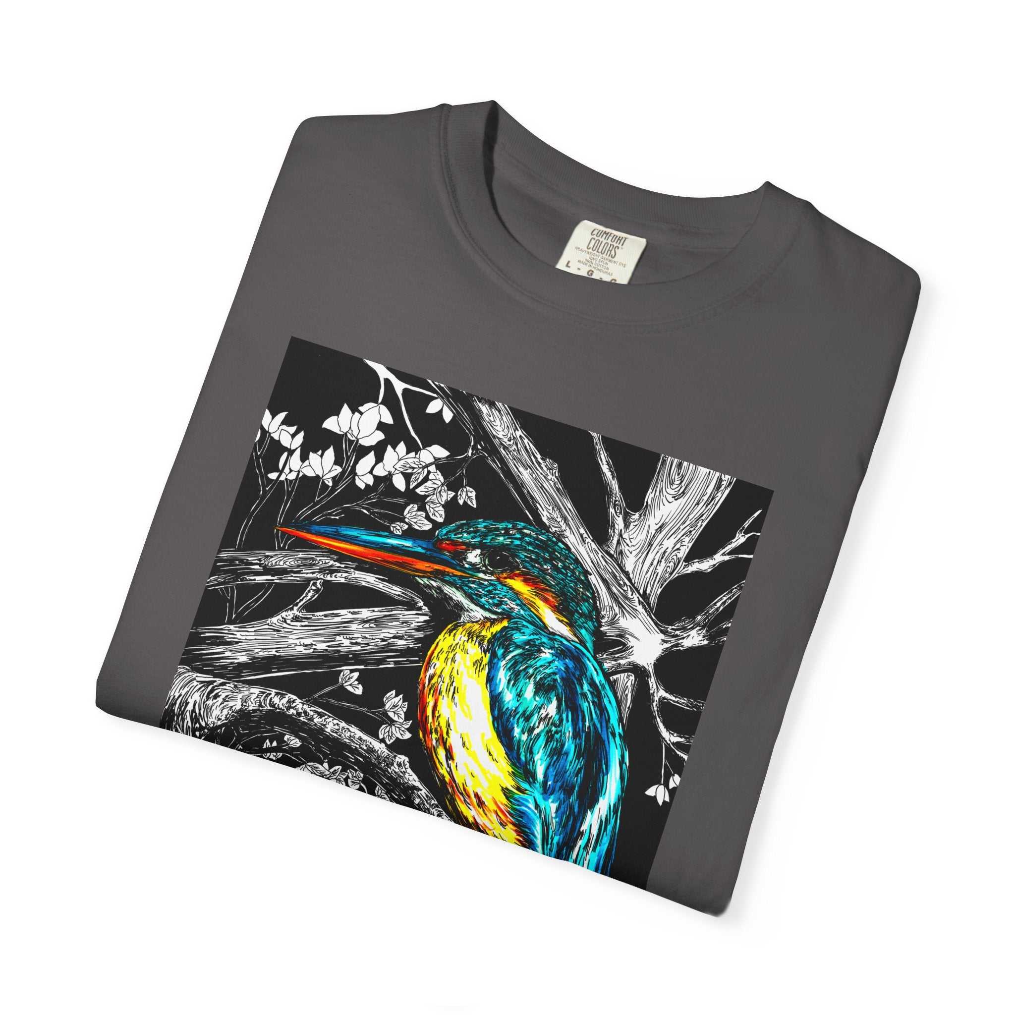 Discover the perfect shirt for nature lovers with our Kingfisher Graphic Unisex T-Shirt - Nature Lover's Tee. Stand out in style!