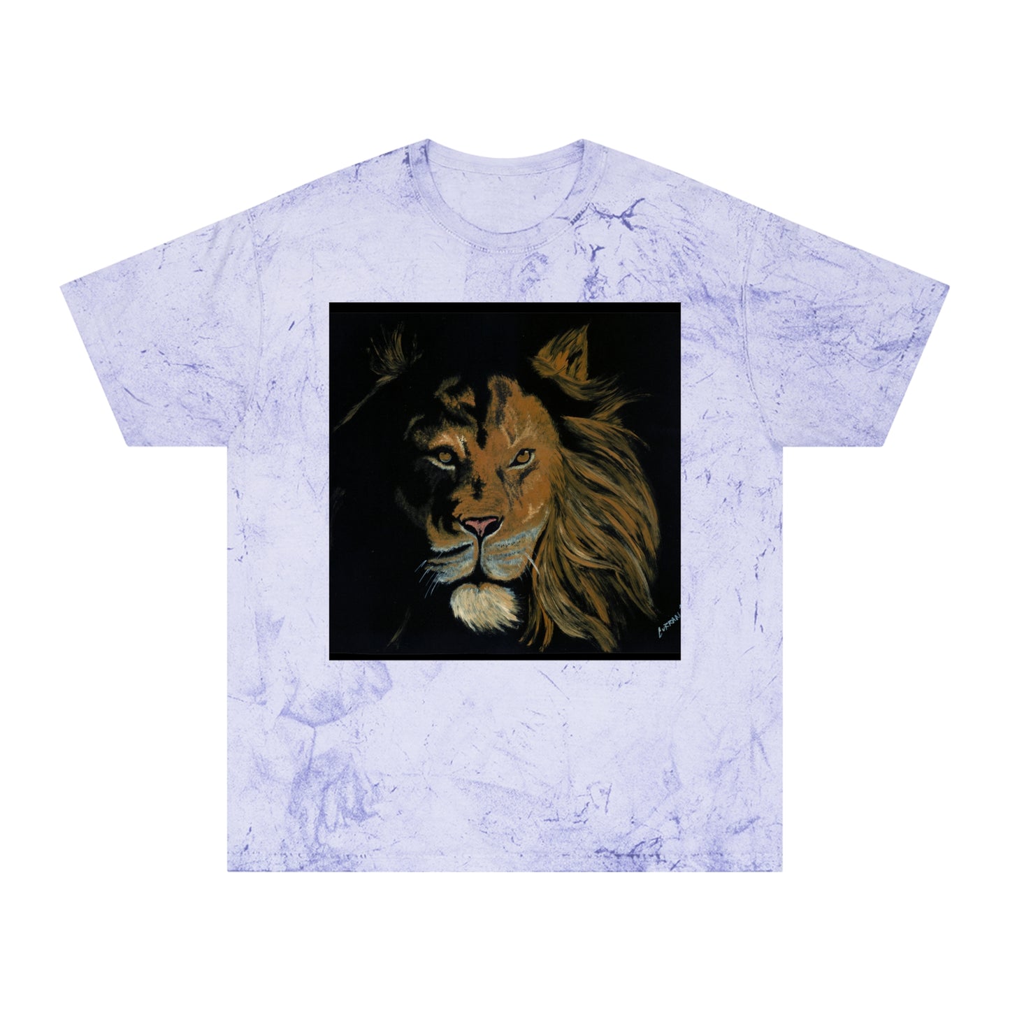 Color Blast T Shirt Powerful Lion Design by Kris Curran