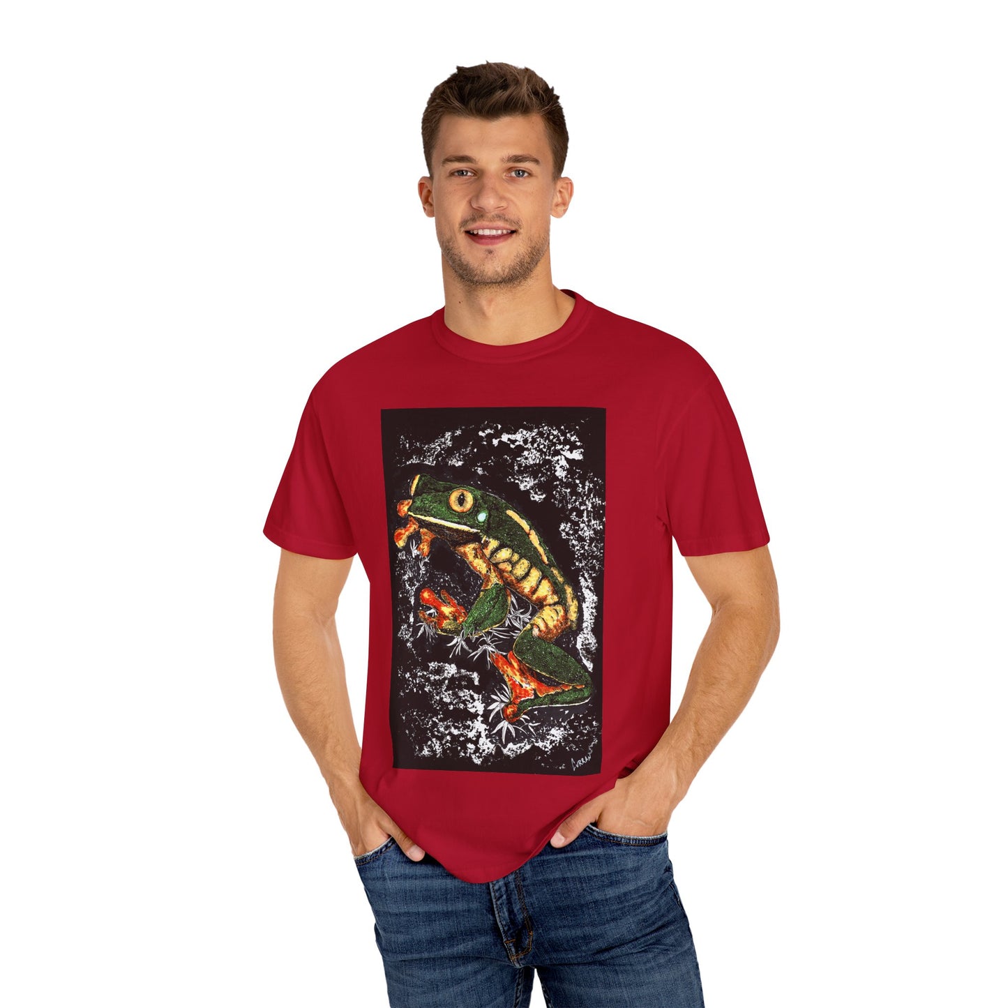 Colorful Frog Unisex T-shirt - Eco-Friendly Art Tee