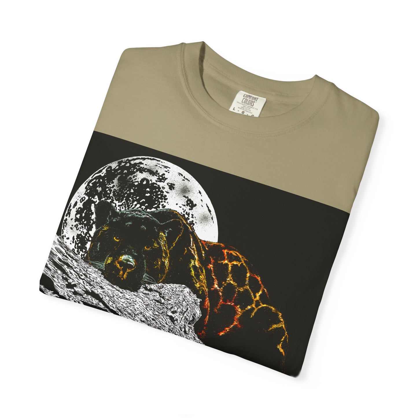 Moonlit Panther Unisex T-Shirt - Garment-Dyed Animal Tee