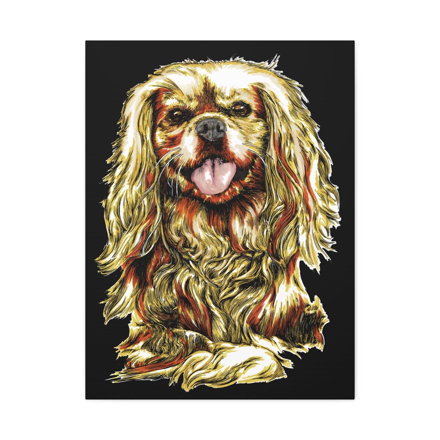 Cocker Spaniel Print, Hand-Drawn Dog Art