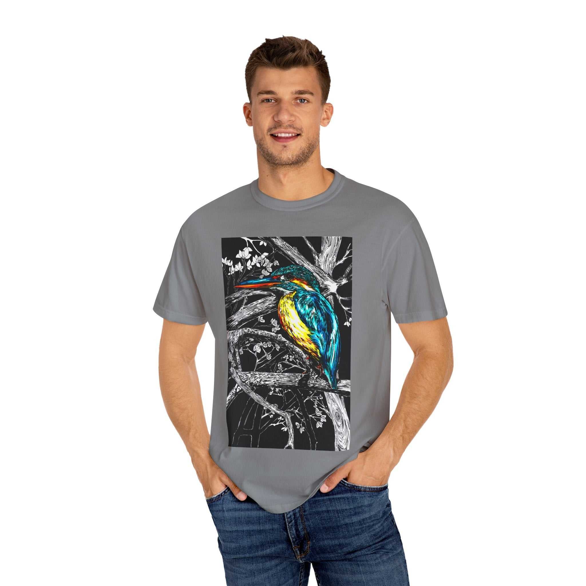 Discover the perfect shirt for nature lovers with our Kingfisher Graphic Unisex T-Shirt - Nature Lover's Tee. Stand out in style!
