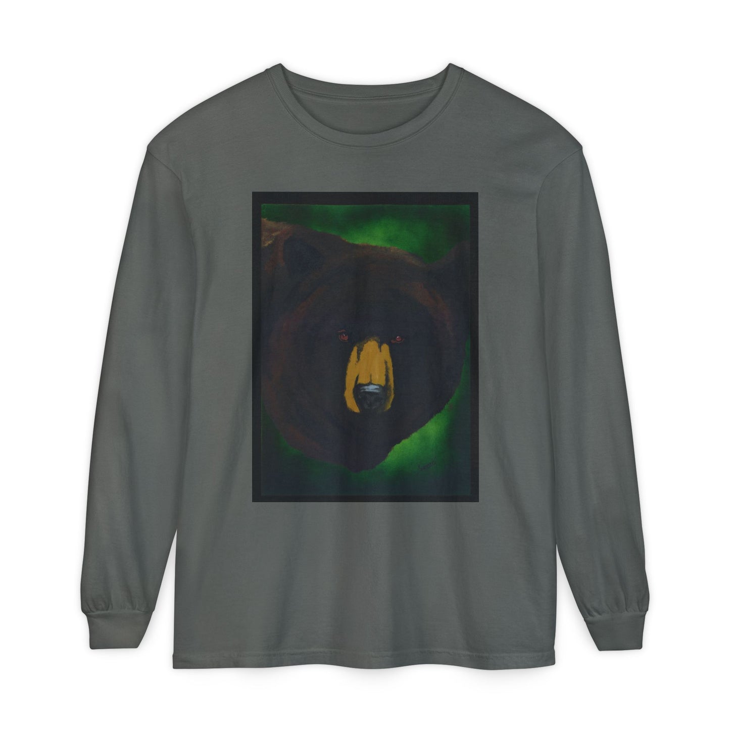 Brown Bear Portrait Long Sleeve Unisex T Shirt