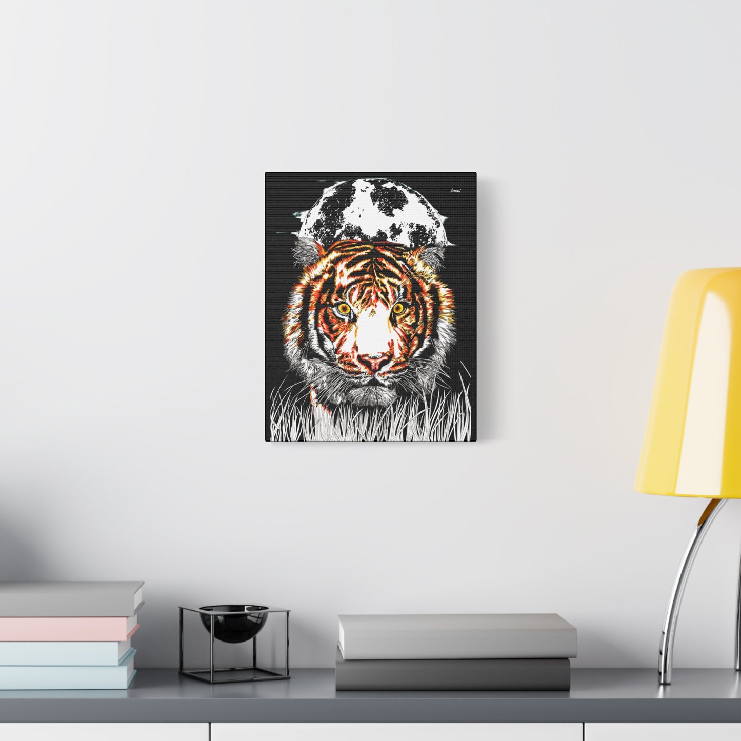 Tiger Wall Art Print of the Original, hand drawn wall art of a Tiger