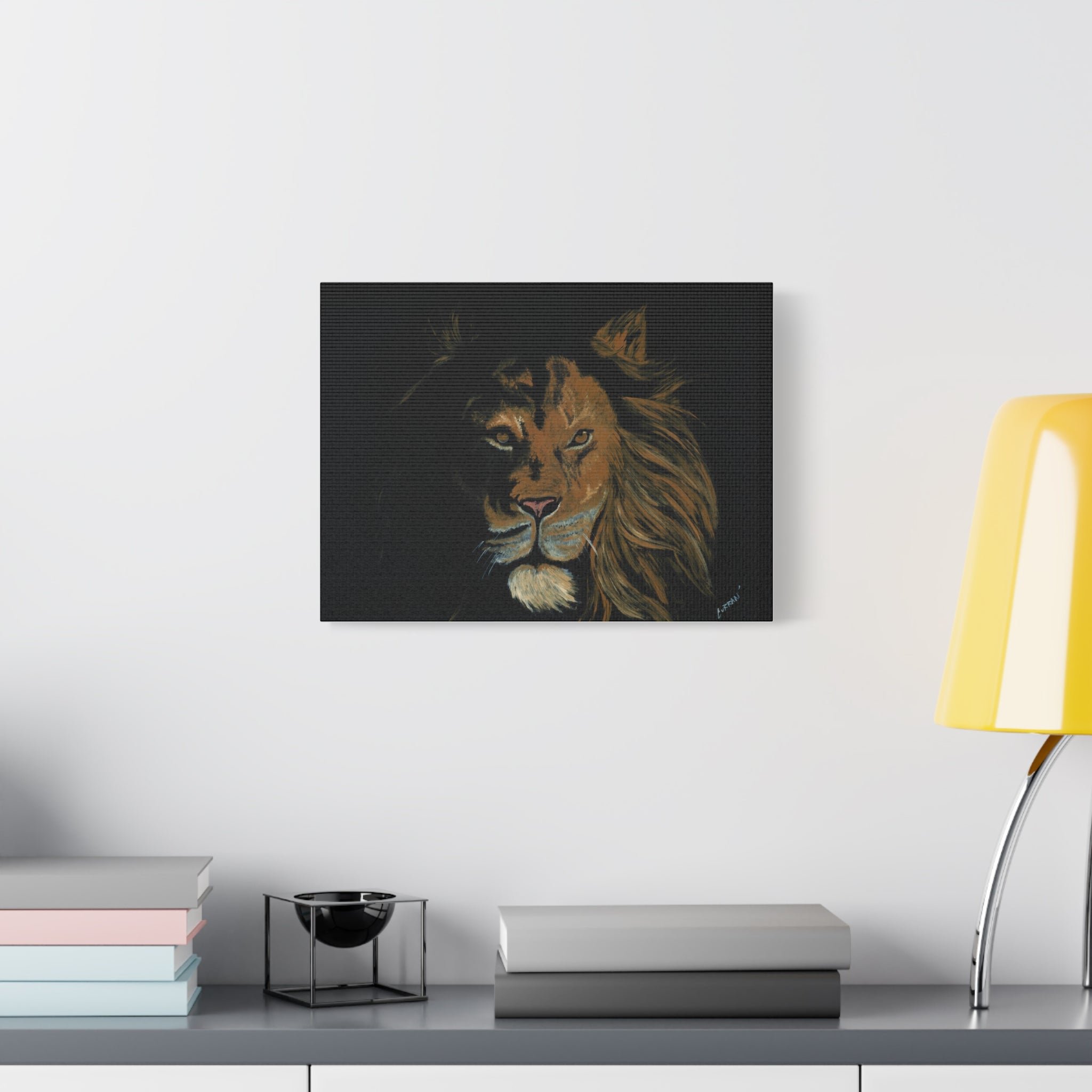 Lion Canvas Art – Original Hand-Painted Realistic