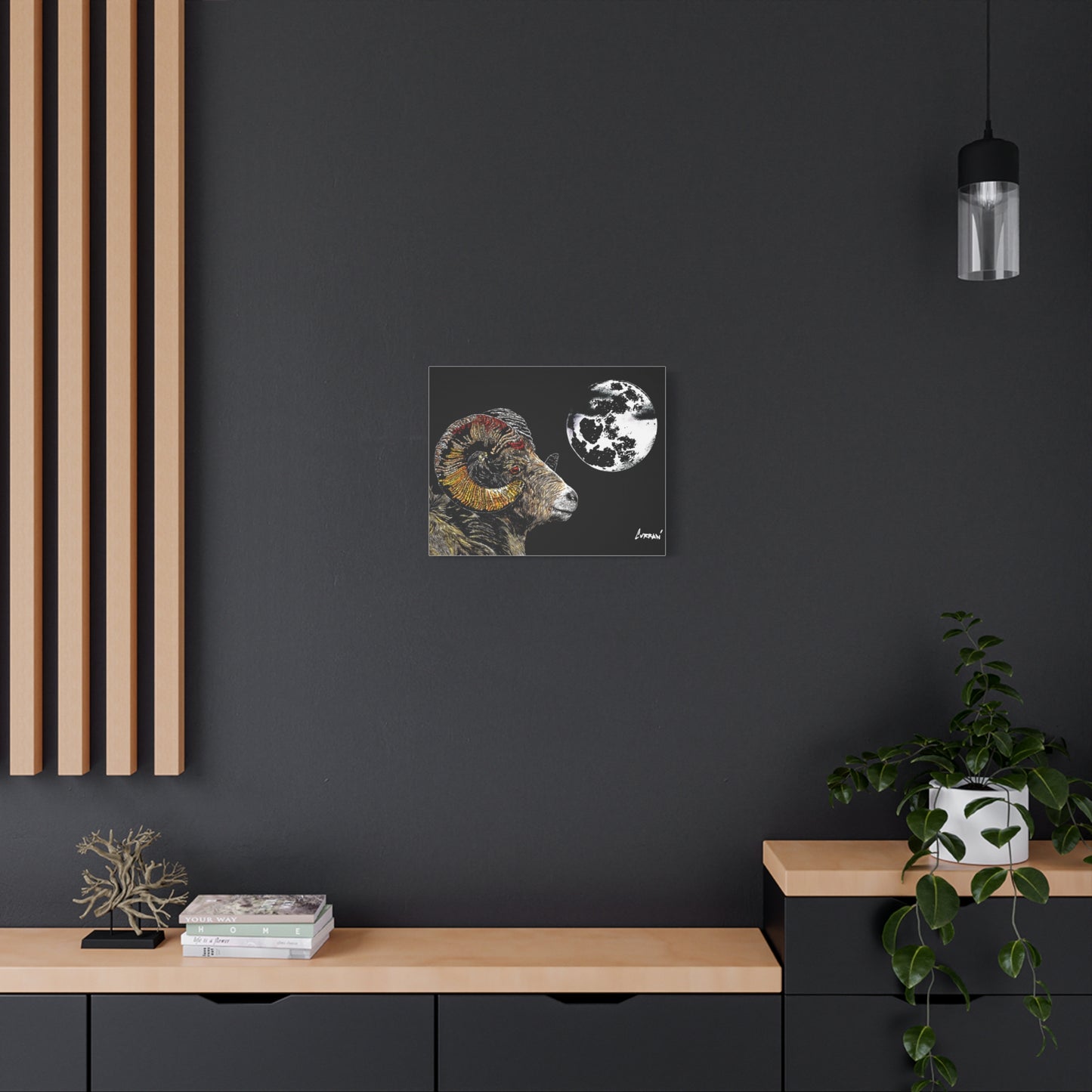 Mountain Ram Canvas Print - Art Print on Stretched Canvas