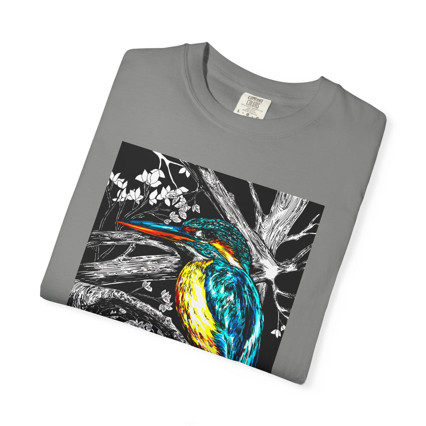 Vibrant Kingfisher Graphic Unisex T-Shirt - Nature Lover's Tee