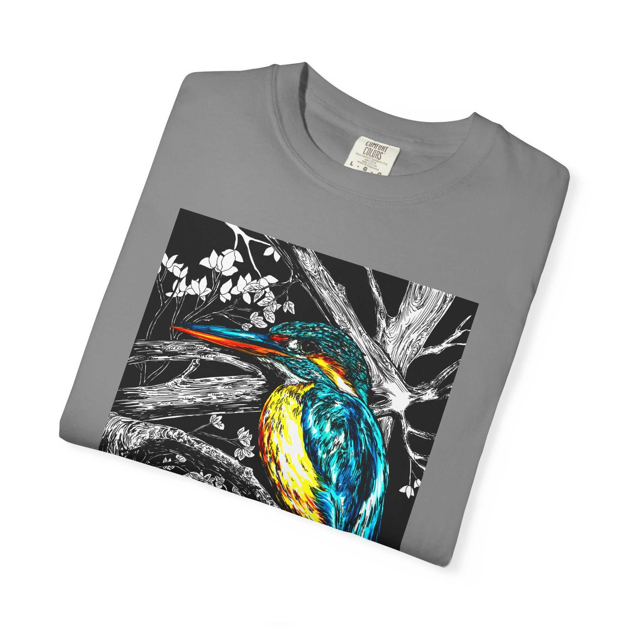 Discover the perfect shirt for nature lovers with our Kingfisher Graphic Unisex T-Shirt - Nature Lover's Tee. Stand out in style!