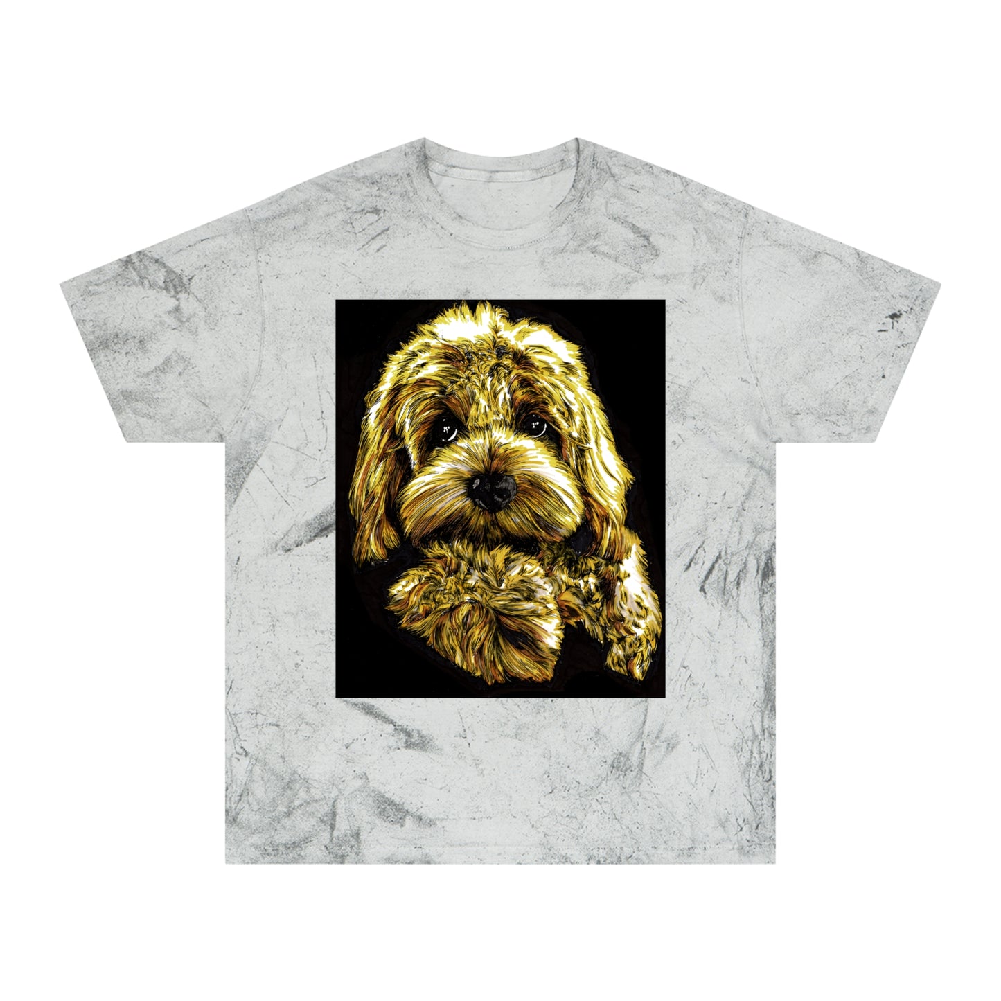 Puppy Color Blast Lover T-Shirt - Unisex Pet Portrait Tee