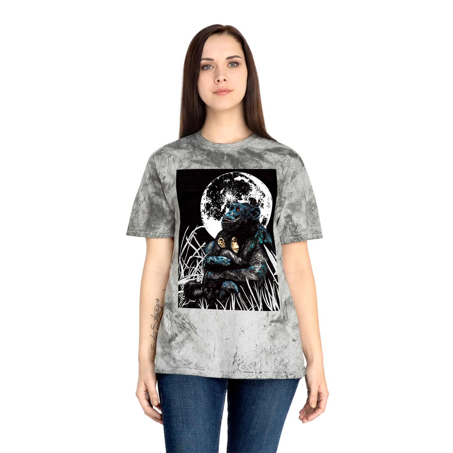 Gorilla and Child T Shirt Original Hand-Drawn Art