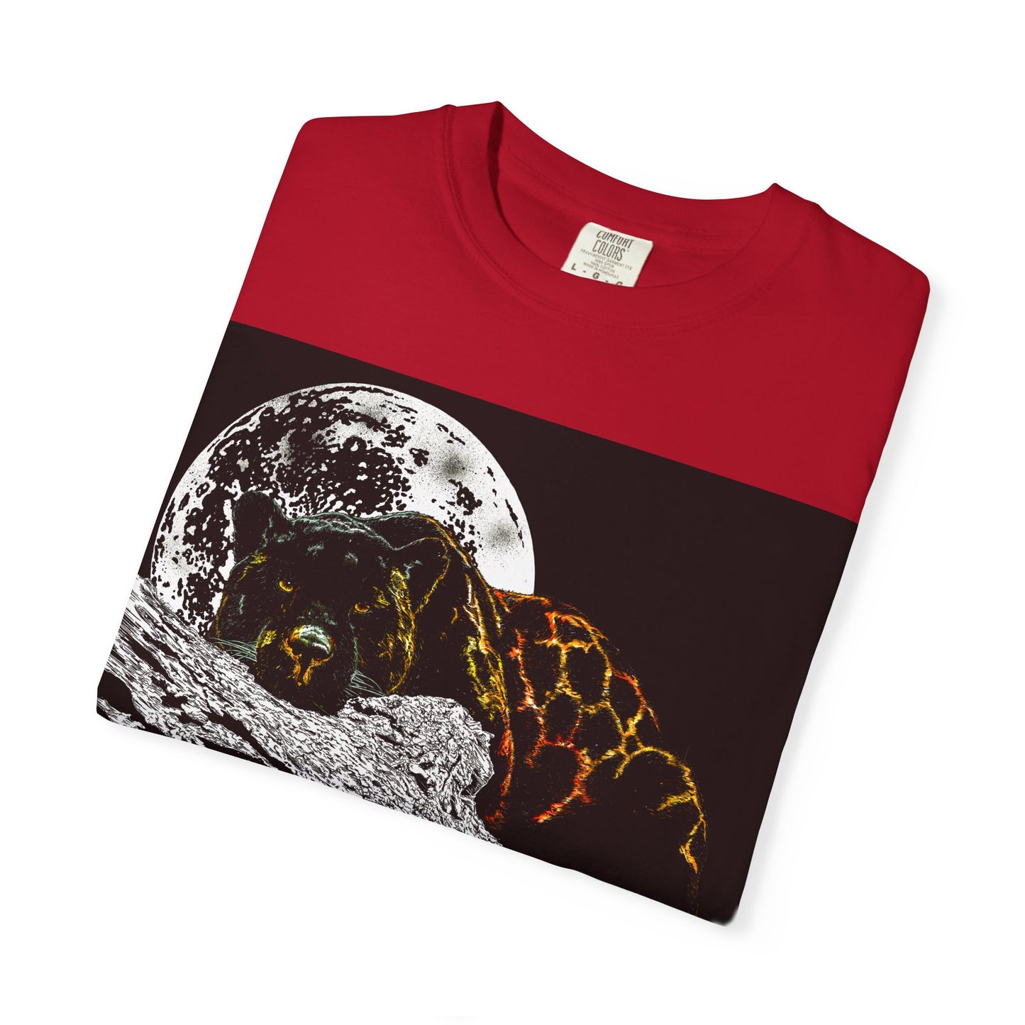 Moonlit Panther Unisex T-Shirt - Garment-Dyed Animal Tee