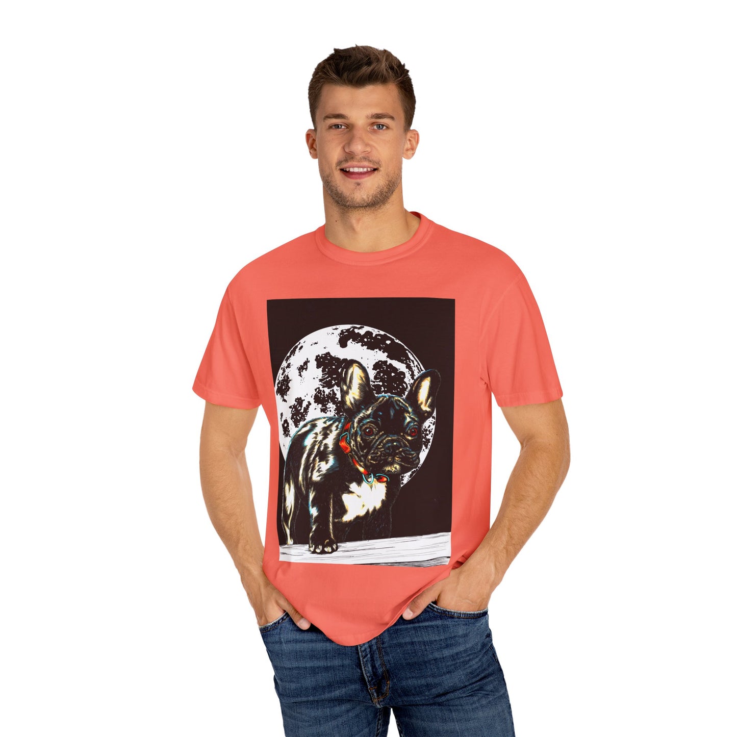 Moonlit French Bulldog Unisex T-Shirt - Pet Lovers Gift