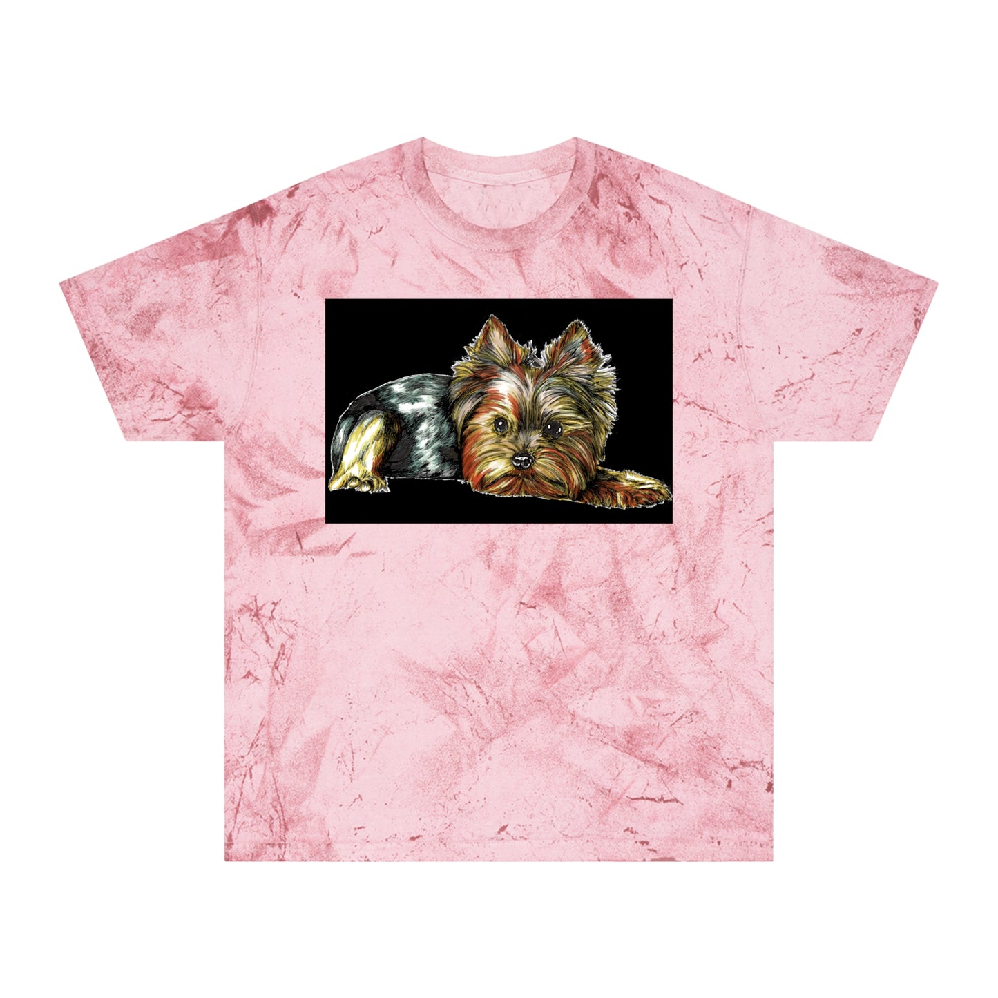 Yorkie Terrier Color Blast T-Shirt - Stylish Pet Apparel for Animal Enthusiasts