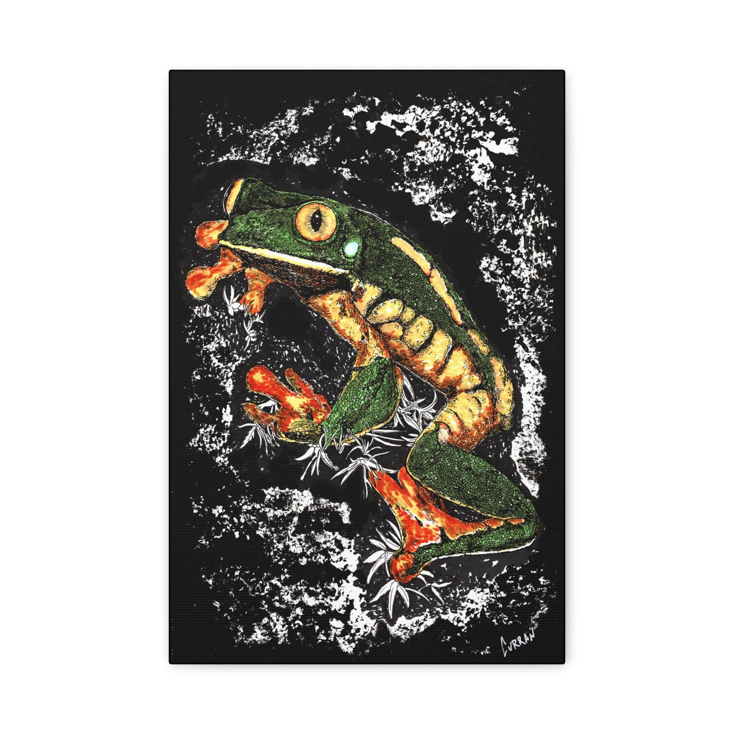 Frog Wall Art Print of the Original, hand drawn wall art