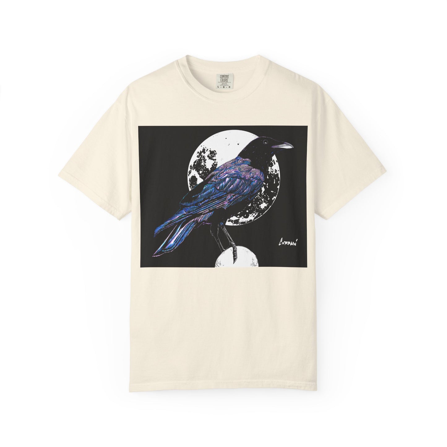 Crow Garment-Dyed T-Shirt for Nature Lovers