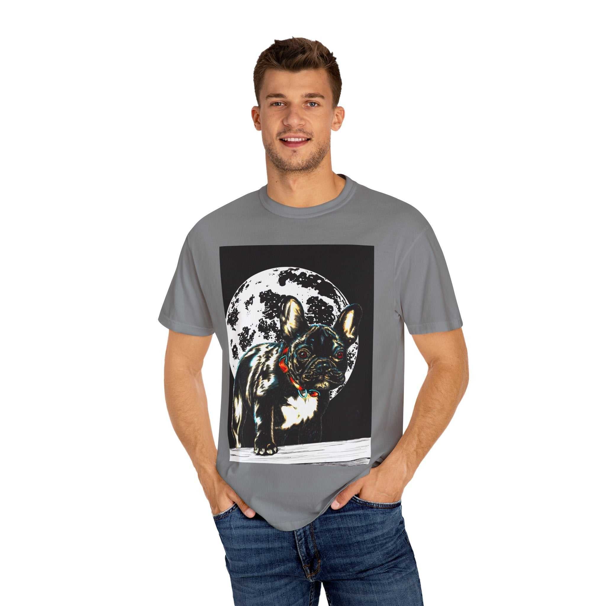 Moonlit French Bulldog Unisex T-Shirt - Pet Lovers Gift