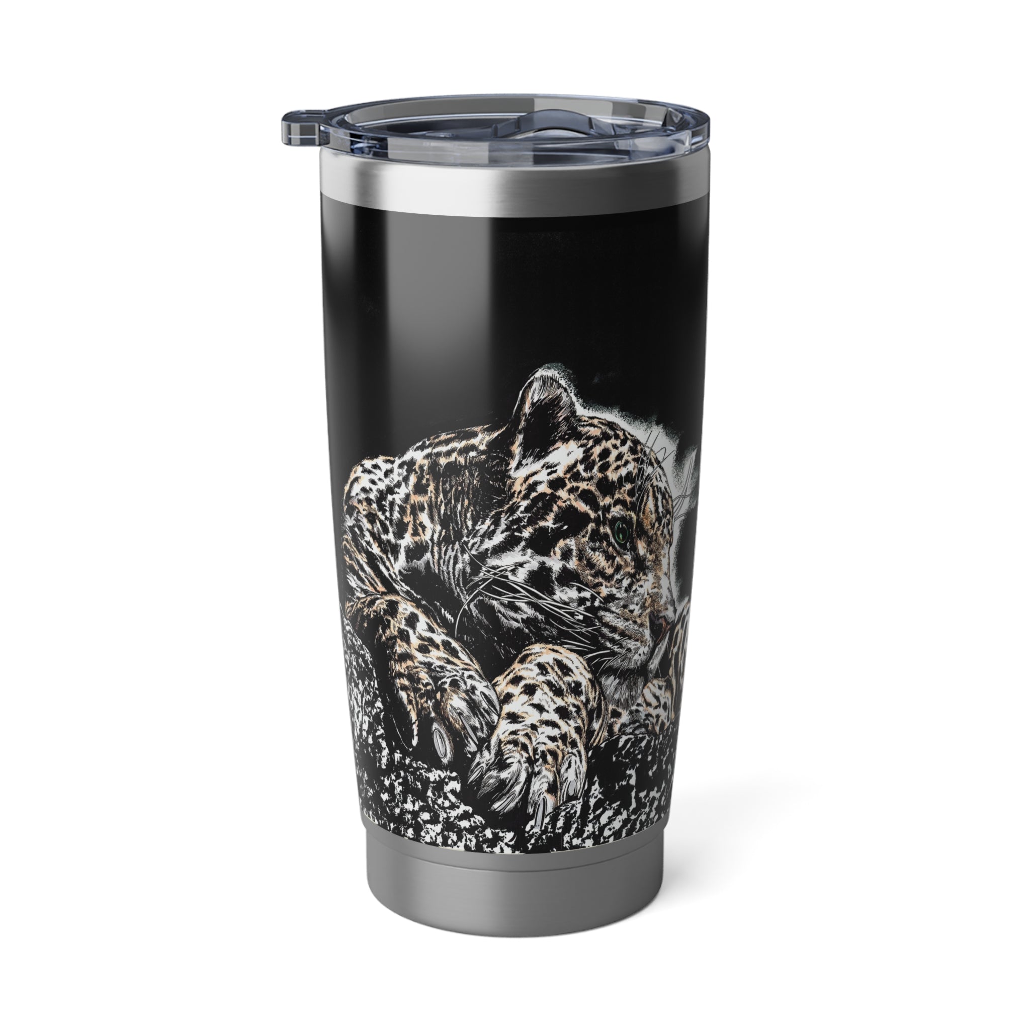 Leopard Wall Art 20oz Tumbler, Original Hand Drawn Mug,