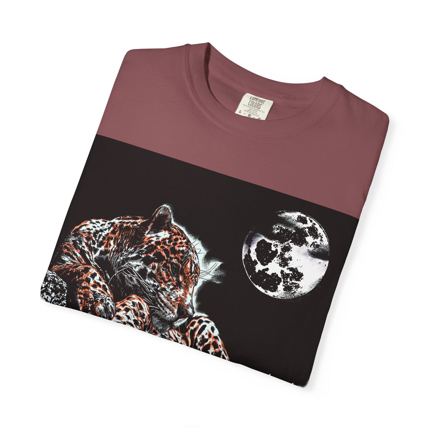 Moonlit Leopard Unisex Garment-Dyed T-Shirt