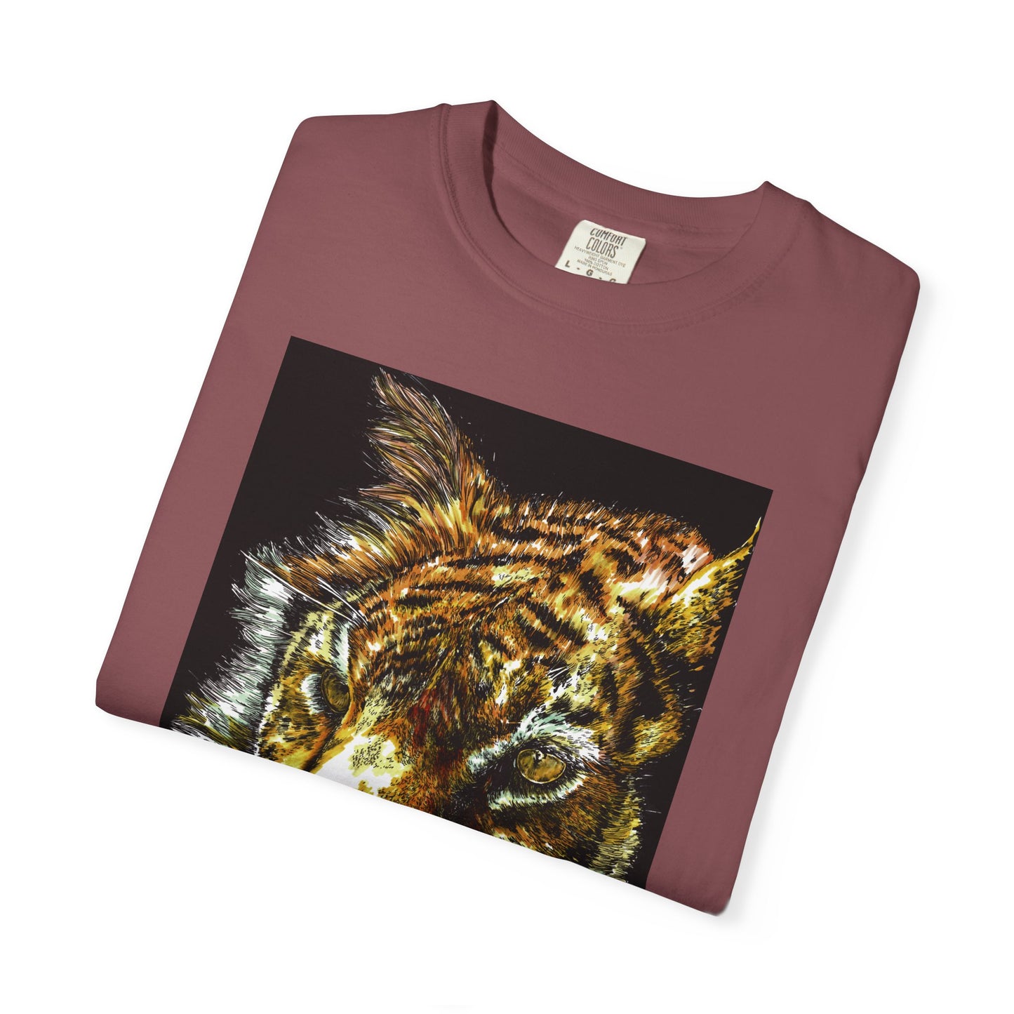 Unisex Tiger Art T-Shirt - Vibrant Animal Print - Nature Lover's Apparel